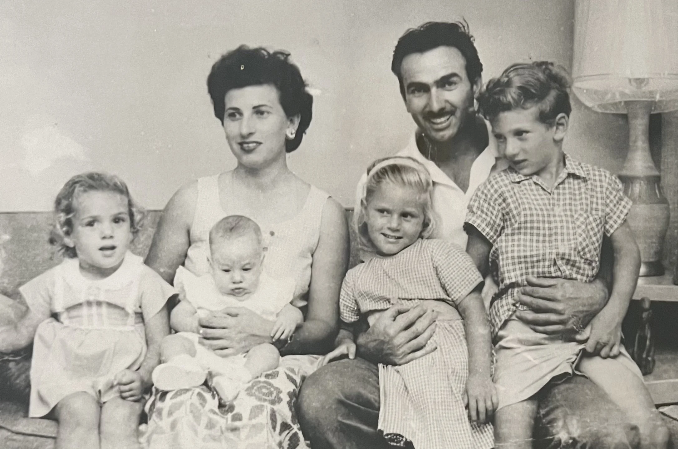 Giordano family picture including Rose, Benny, Karen, Kris, Kim and Gary
