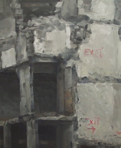 Exit Exit - Oil on canvas - 50x40cm