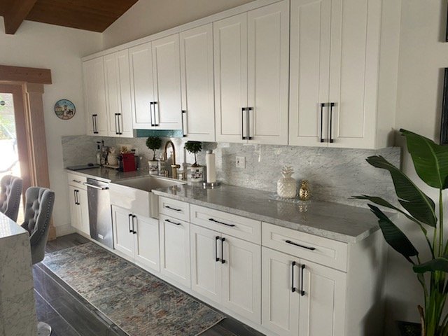 Full kitchen remodel + pre-made cabinetry