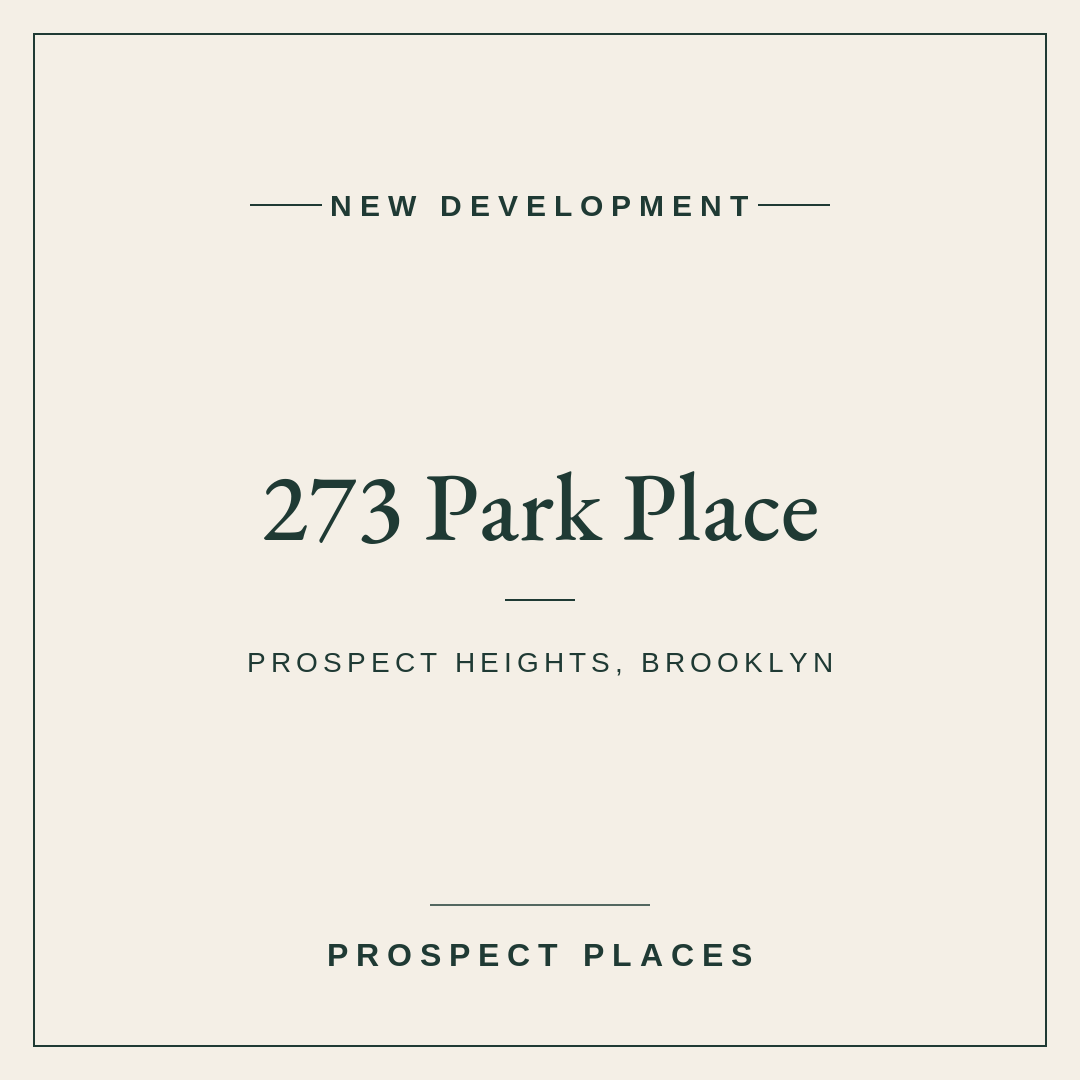 Two Boutique Condos in an 1898 Prospect Heights Building at 273 Park Place