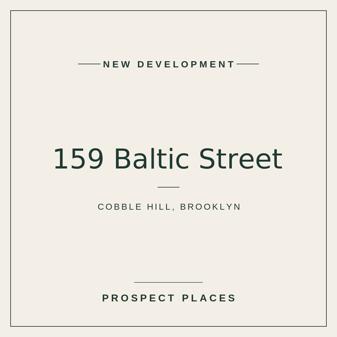 A Mixed-Use Conversion Brings Four Condos to 159 Baltic Street in Cobble Hill