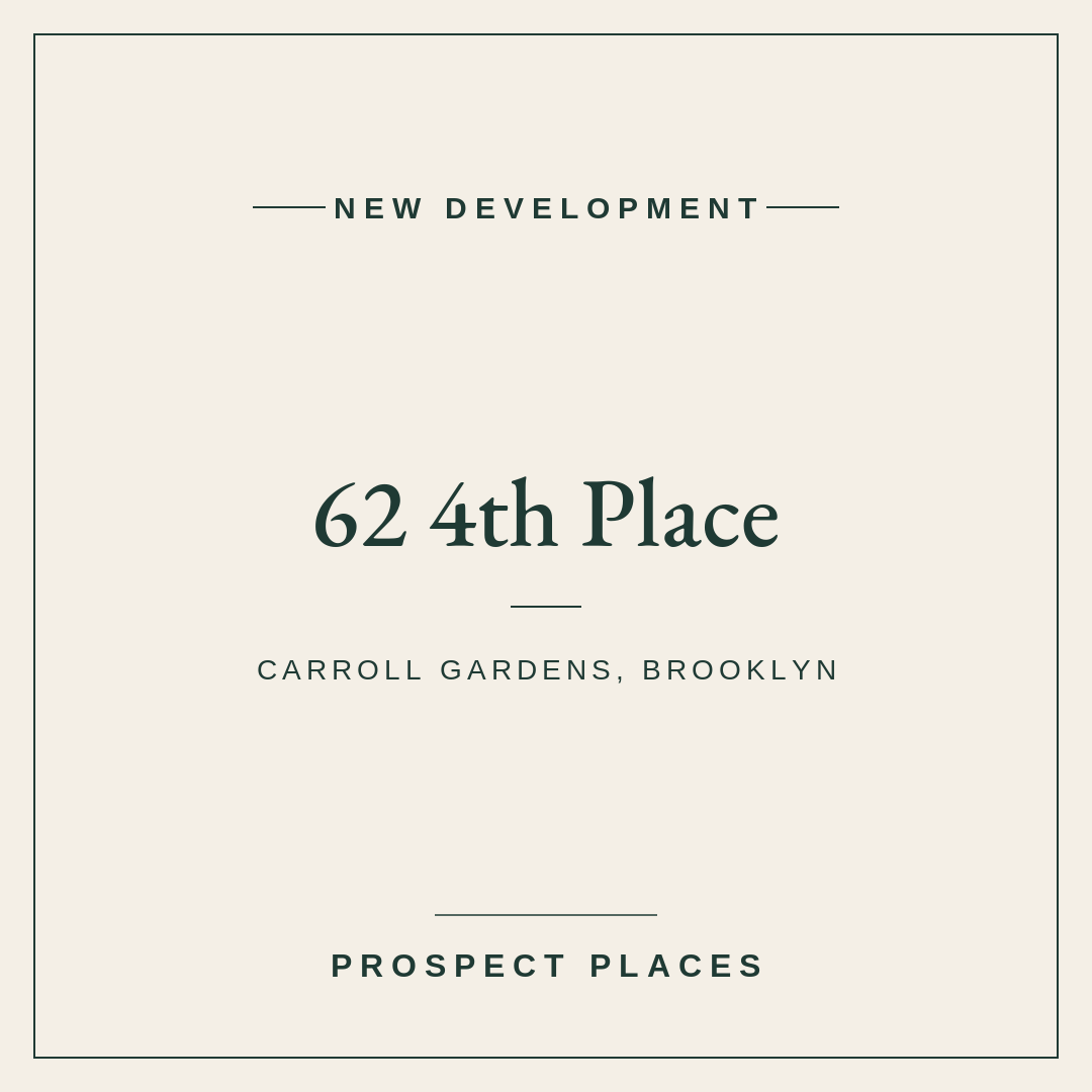 Four Garden-Level Condos Coming to 62 4th Place in Carroll Gardens