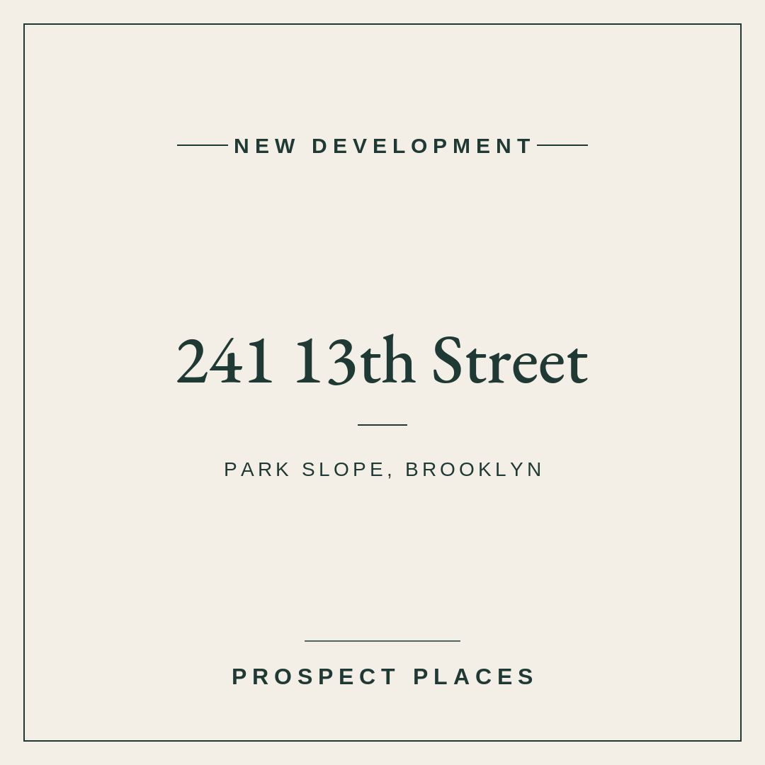 Sales Quietly Begin at 241 13th Street, a Four-Unit Park Slope New Build