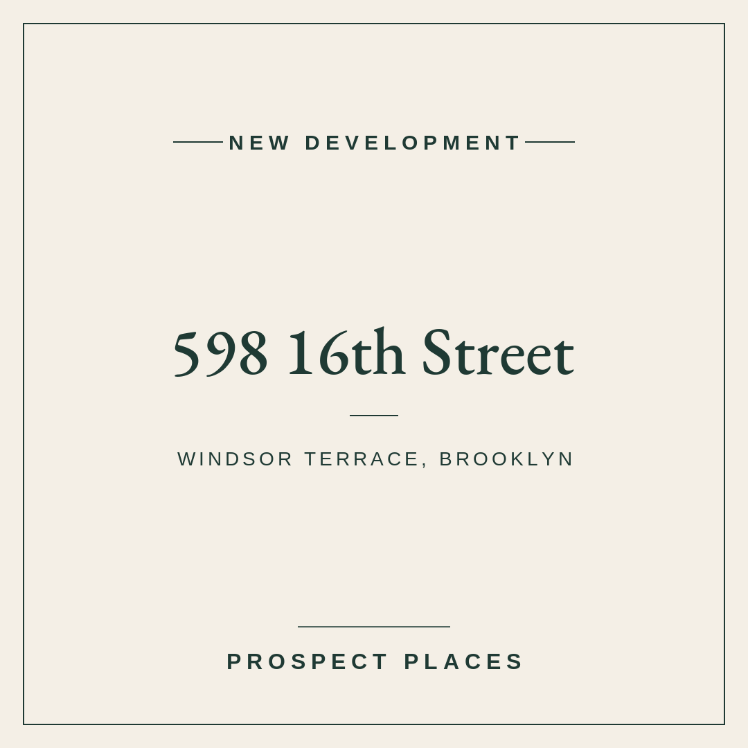 A Brand-New Boutique Condo Comes to 598 16th Street in Windsor Terrace
