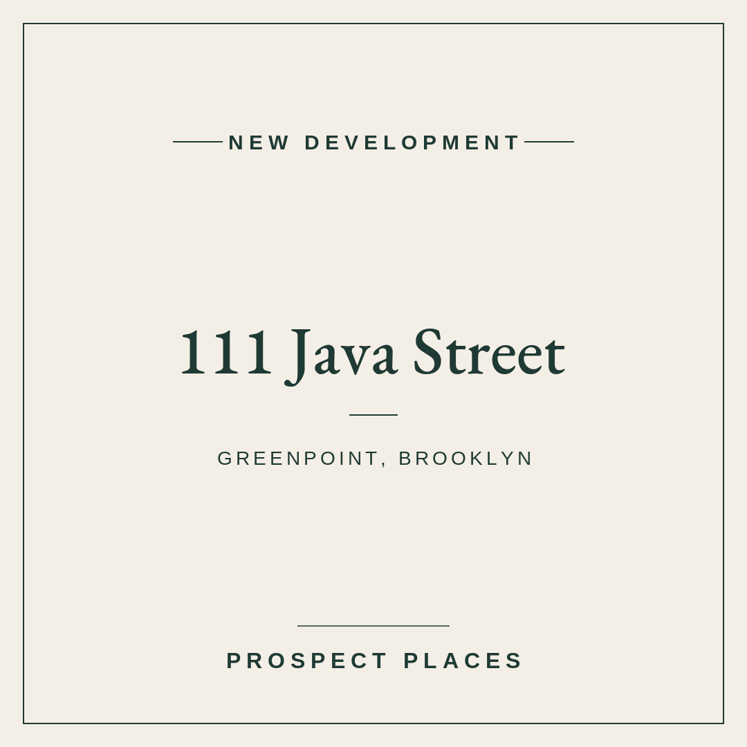 Seven New Condos Planned for 111 Java Street, Steps From the G in Greenpoint