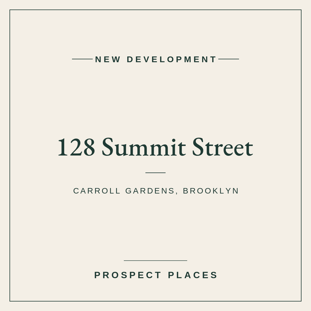 Three New Condos Planned for 128 Summit Street in Carroll Gardens