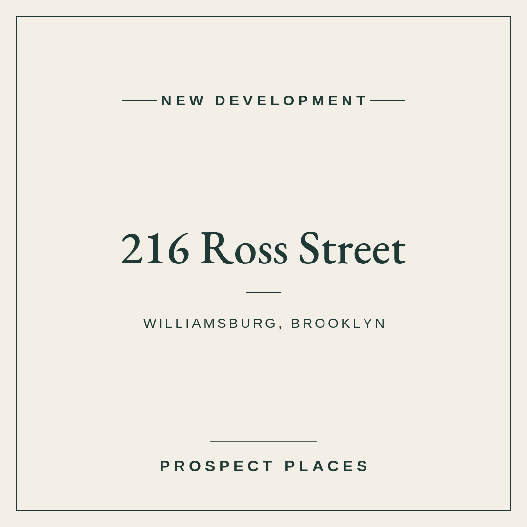 Four Boutique Condos With an Elevator Planned for 216 Ross Street in Williamsburg