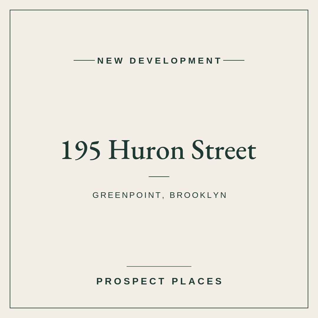 A Garden-Equipped Seven-Unit Condo Comes to 195 Huron Street in Greenpoint