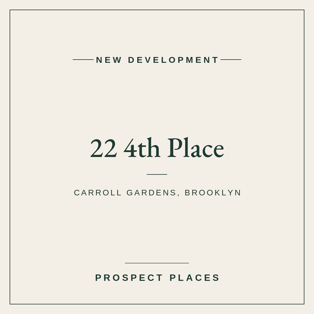 A Two-Unit Boutique Condo Comes to 22 4th Place in Carroll Gardens