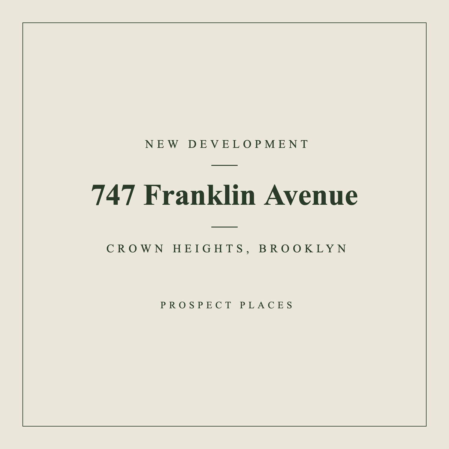 747 Franklin Avenue: Crown Heights New Building Filing