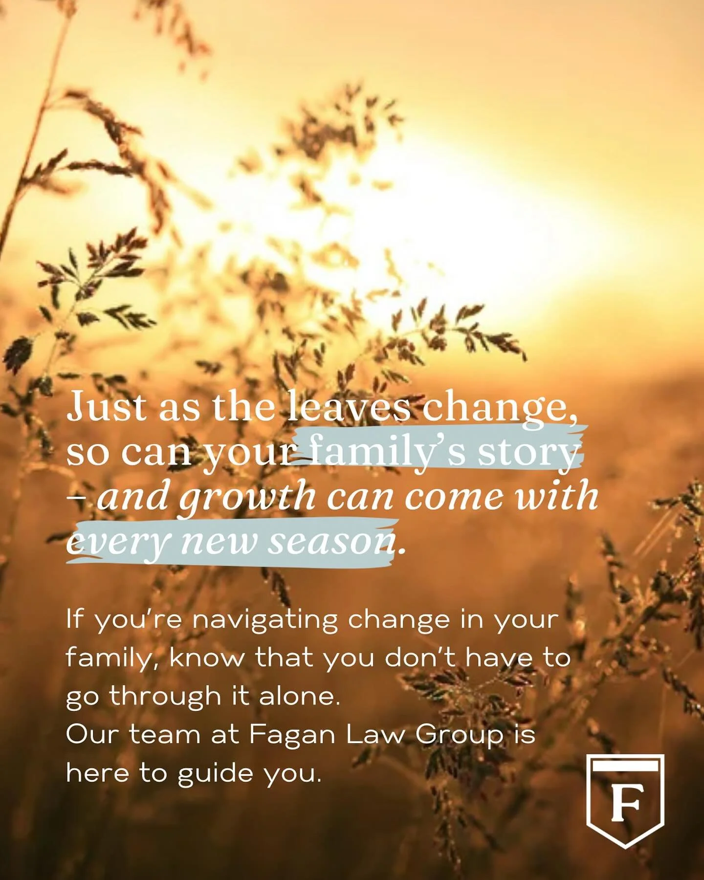 Happy Fall! 🍁 A new season = Fresh Starts. We are here for families ready to turn the page.  @faganlaw