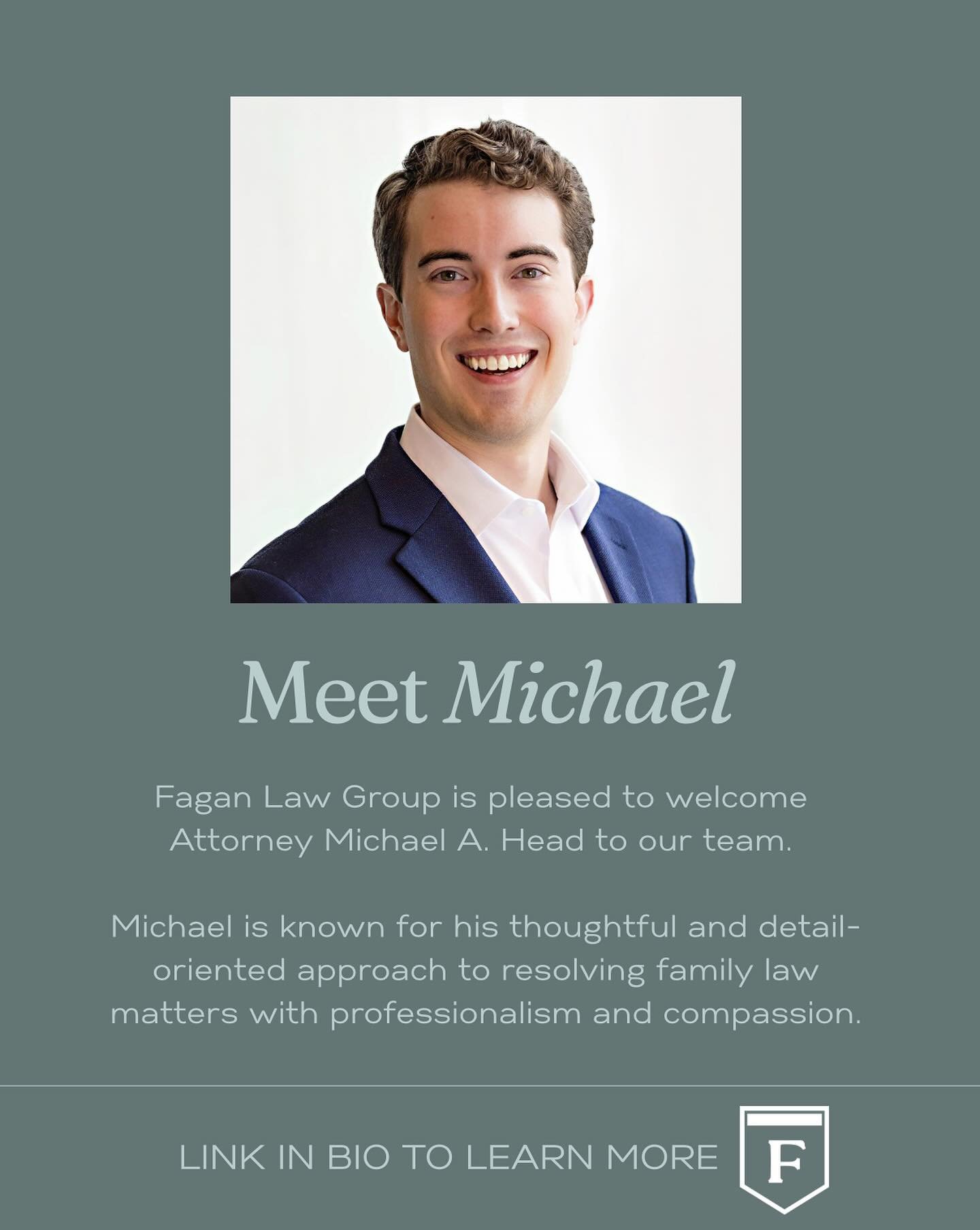 🚨BIG NEWS! 🚨 @faganlaw is thrilled to announce that Attorney Michael Head has joined our team. As a dynamic and passionate young attorney, Michael brings fresh perspective and enthusiasm to the firm. Please join us in giving him a warm welcome as w