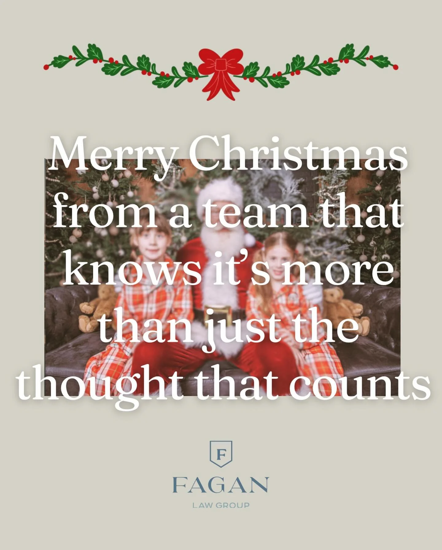 Merry Christmas and Happy Holidays from the @faganlaw team