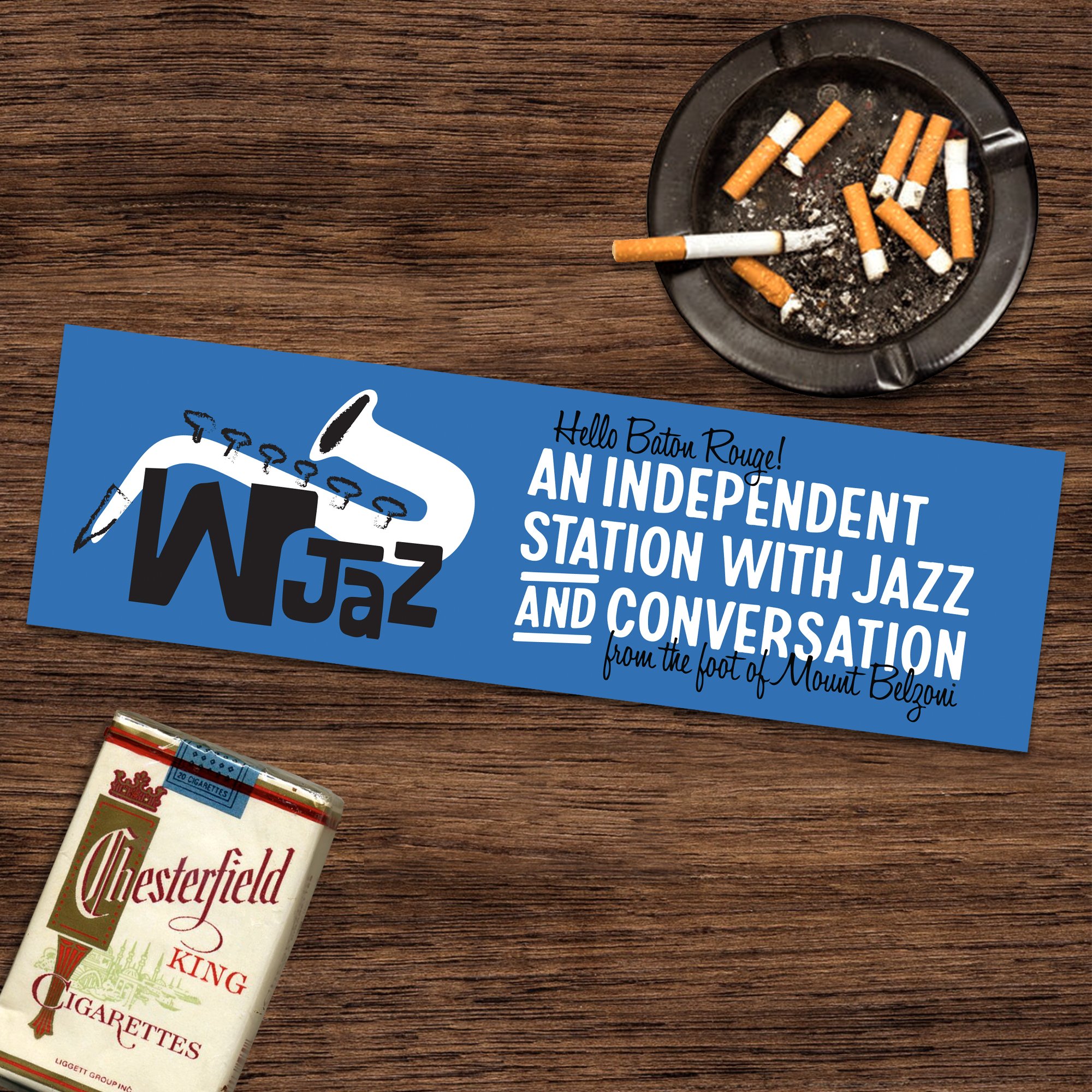 Jazz Radio Station Bumper Sticker