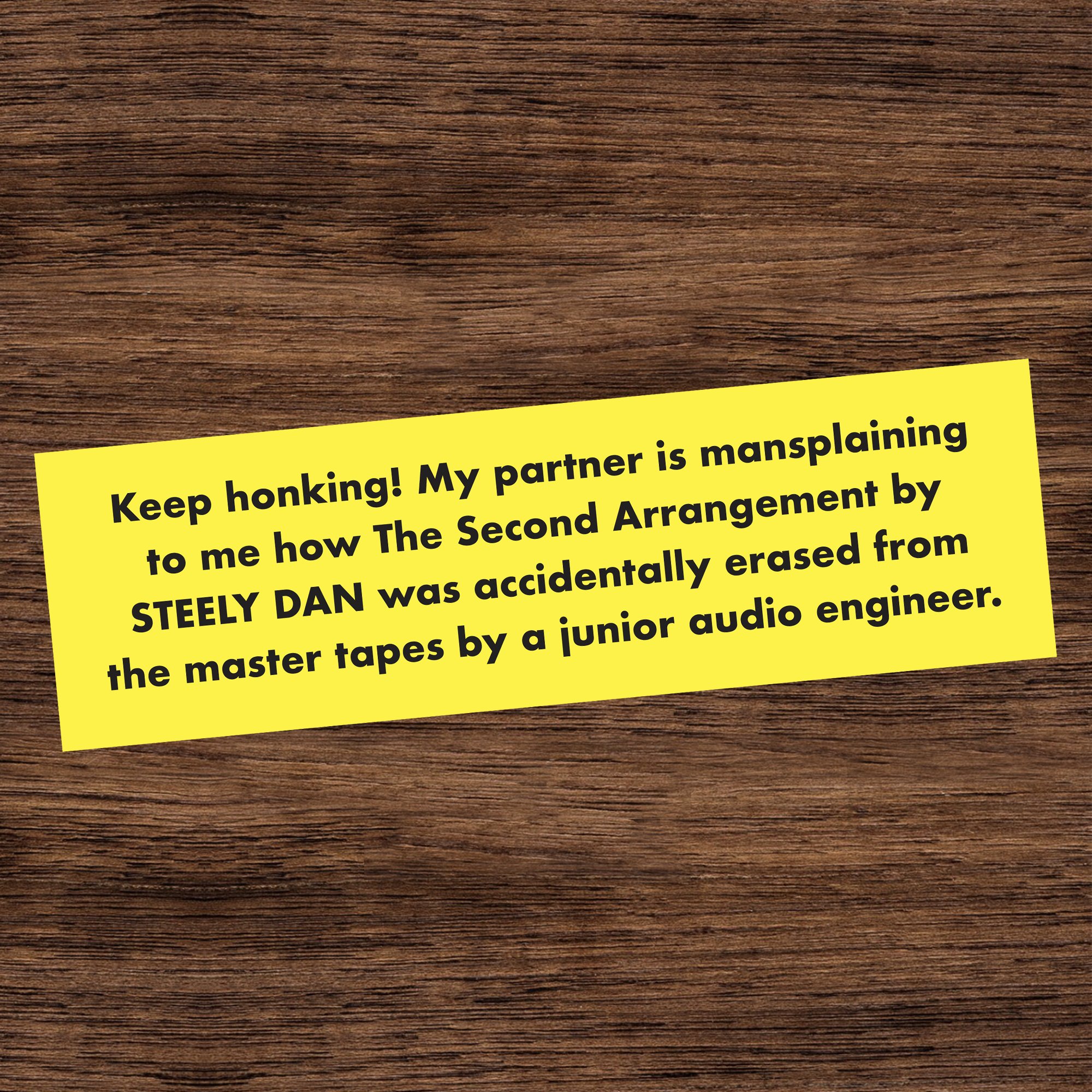 Master Tape Sitch Bumper Sticker