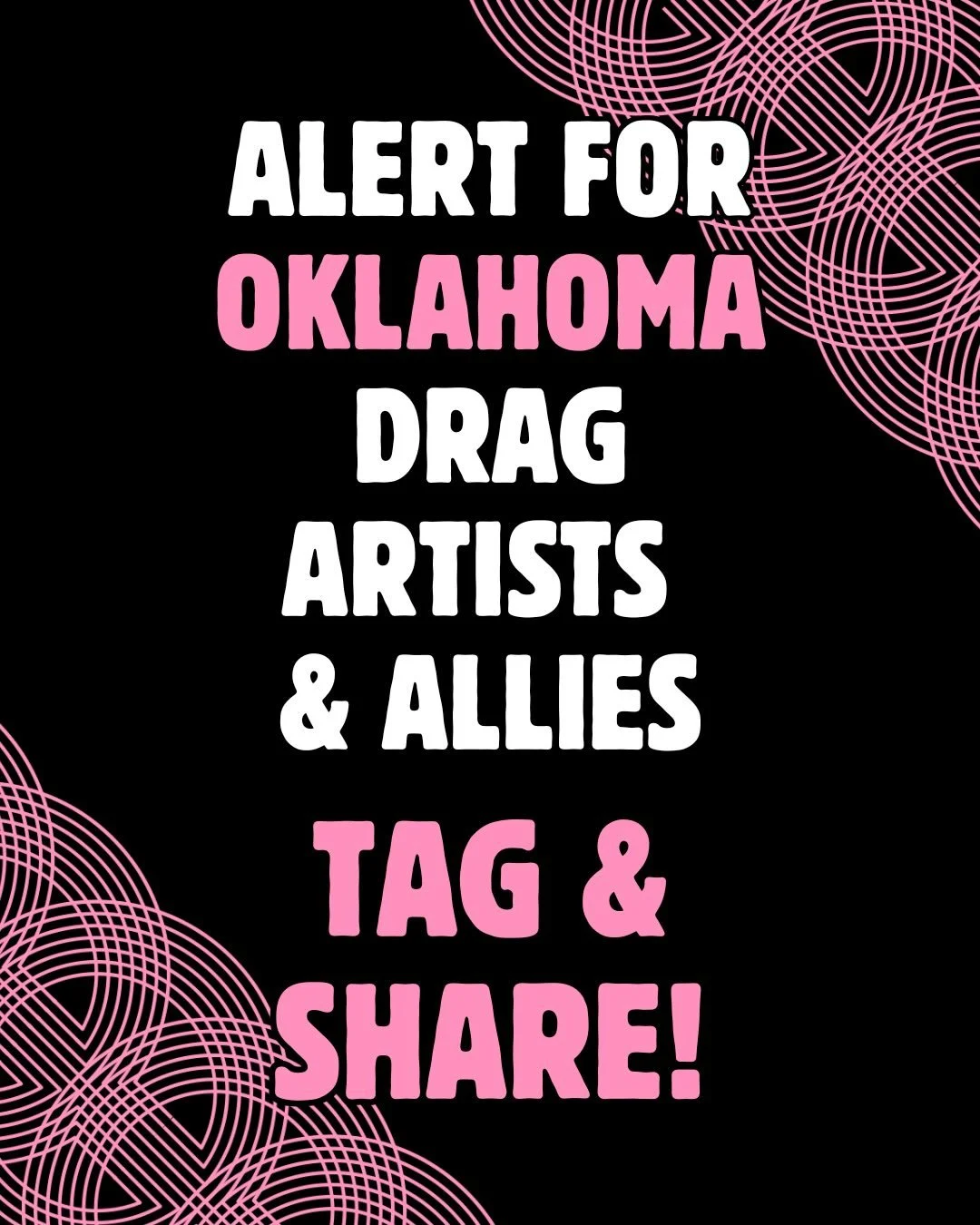 📯ATTENTION OKIES!

State officials are demanding cities act as censors who &ldquo;prevent&rdquo; drag performances before they happen.

Here&rsquo;s what&rsquo;s really happening:

✓ Most Oklahoma drag venues are completely exempt from anti-drag law