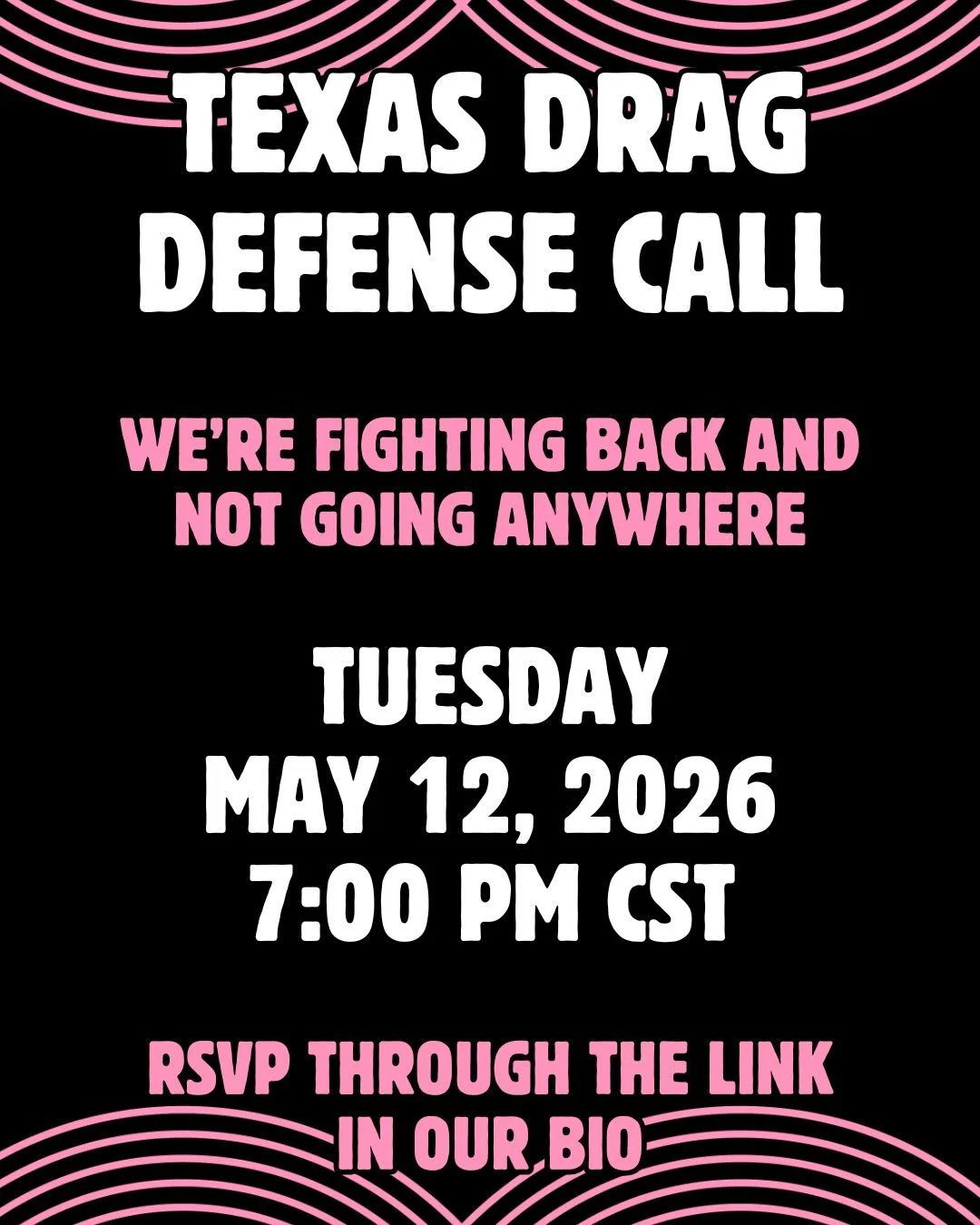TEXAS DRAG ARTISTS: JOIN US MAY 12 FOR A STATEWIDE ORGANIZING CALL
SB 12 took effect in March after two years blocked by the courts. Drag itself is still legal in Texas, but confusion and intimidation are already doing damage heading into Pride seaso