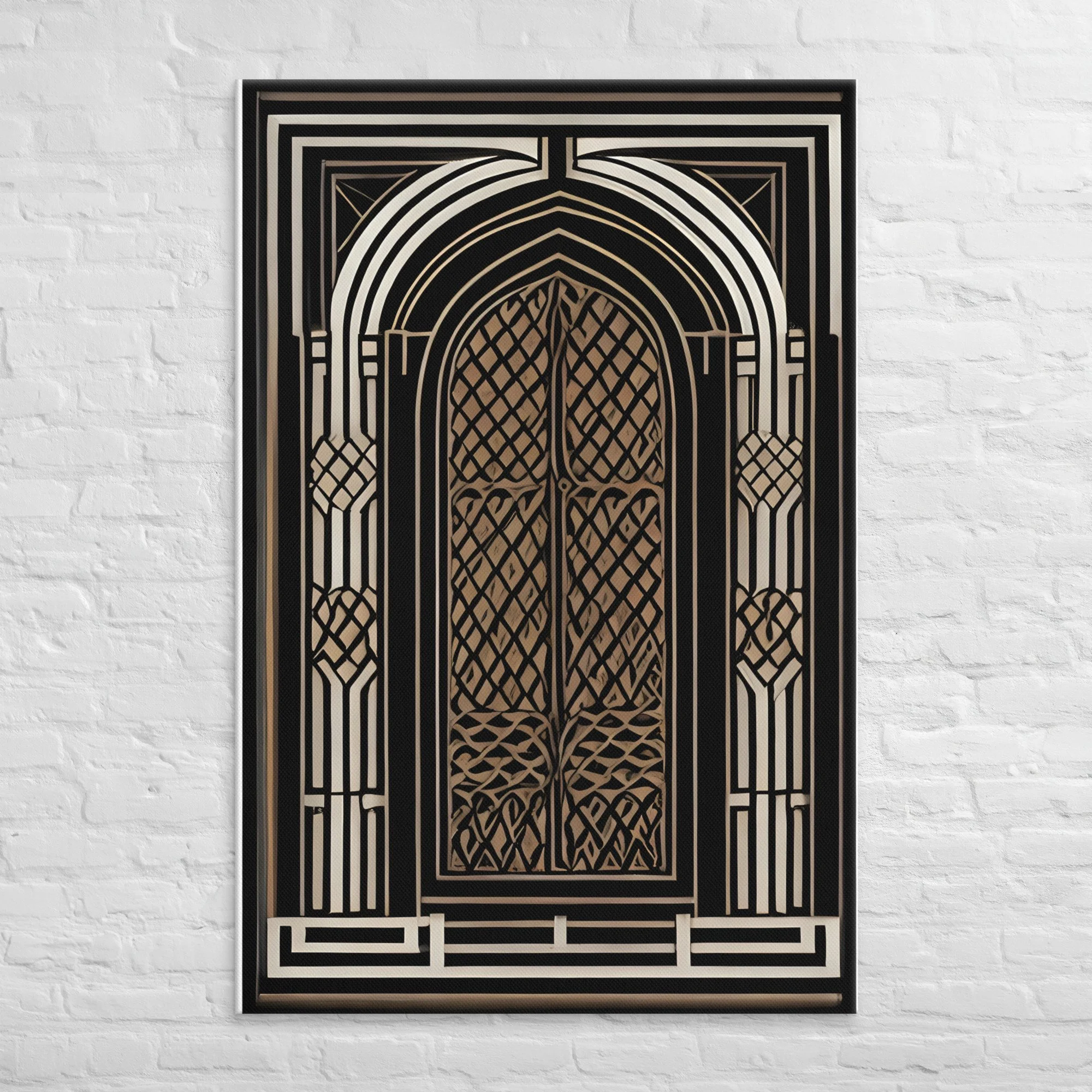 006 Architectural Deco Revival Art or Neo-Gothic Art Deco