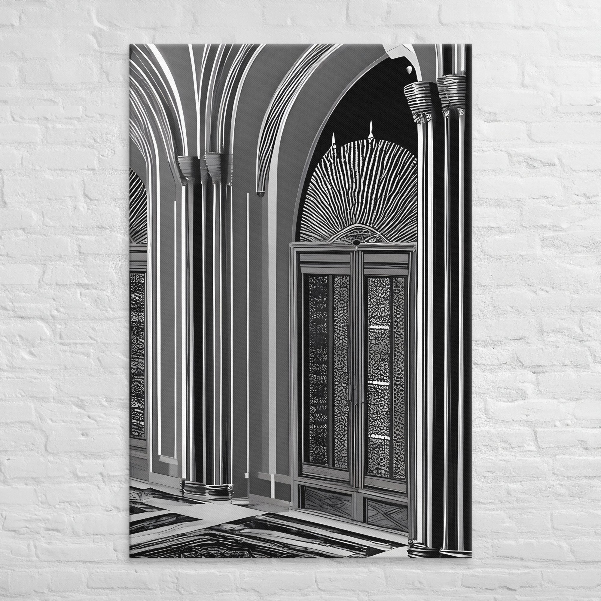 006 Architectural Deco Revival Art or Neo-Gothic Art Deco