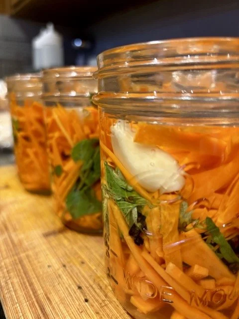 Pickled Carrots for Aglio Pizza's