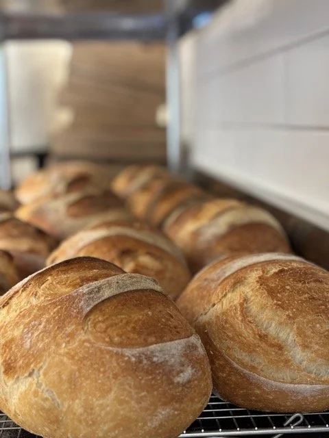 Fresh baked Sunday bread at Aglio