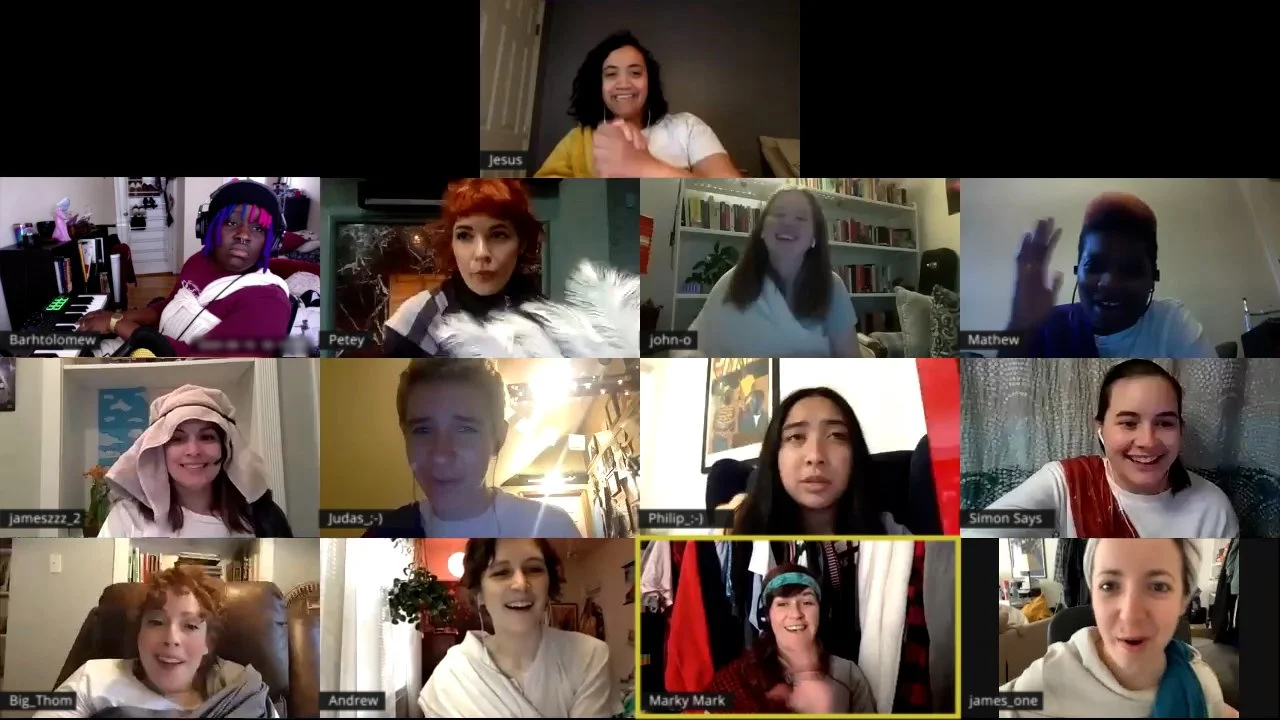 THE LAST SUPPER ZOOM
filmed over zoom during covid quarantine
shown at Reeling: The Chicago LGBTQ+ International Film Festival in 2020
directed, edited & produced by madigan 
2020