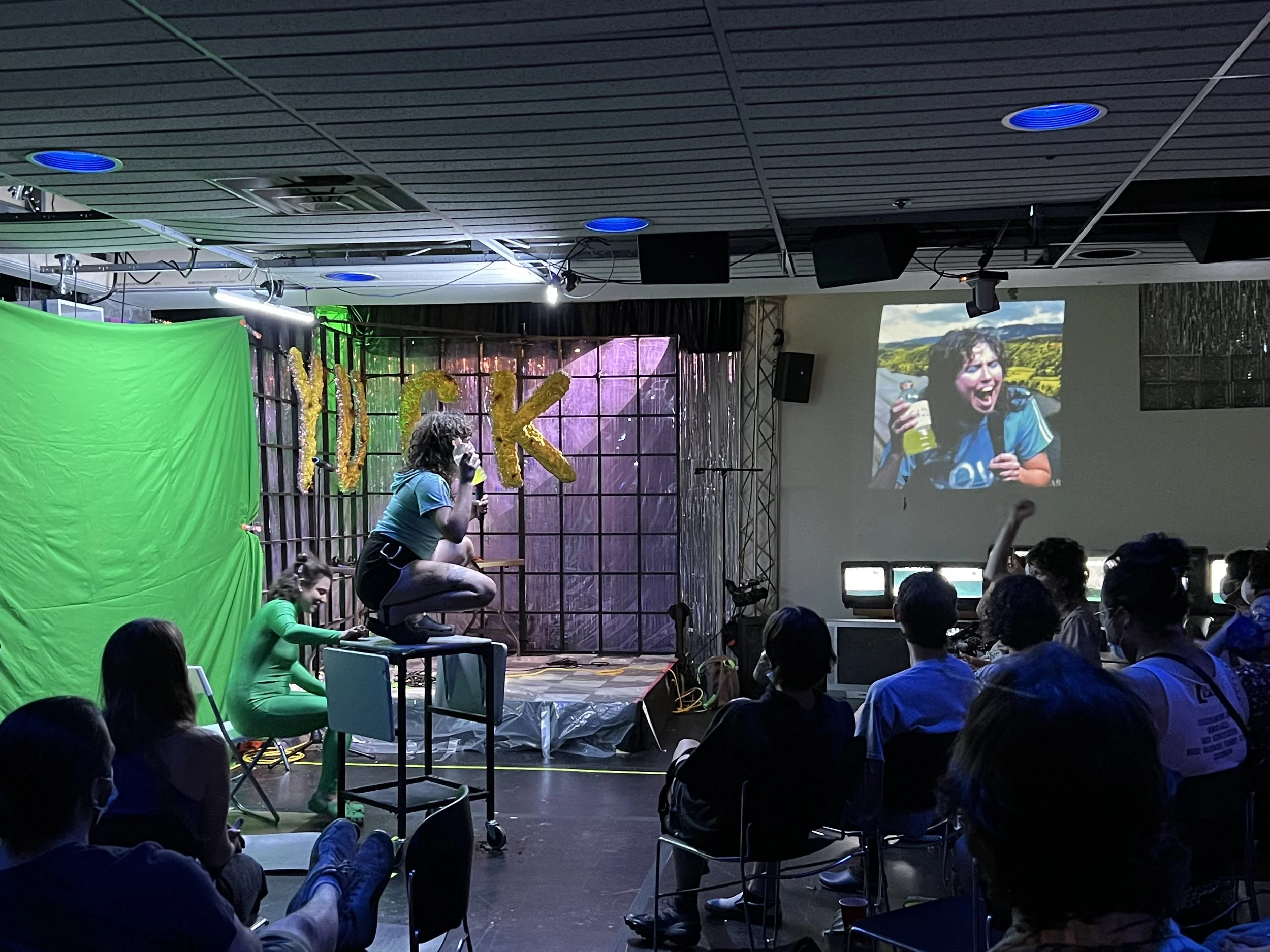 YUCK!
a DIY variety show created by @smellieriot @iiz_ah and @business_trashual
"Yuck! presents Cringe" live streamed in collaboration with Playground Social
madigan: stage manager
2023