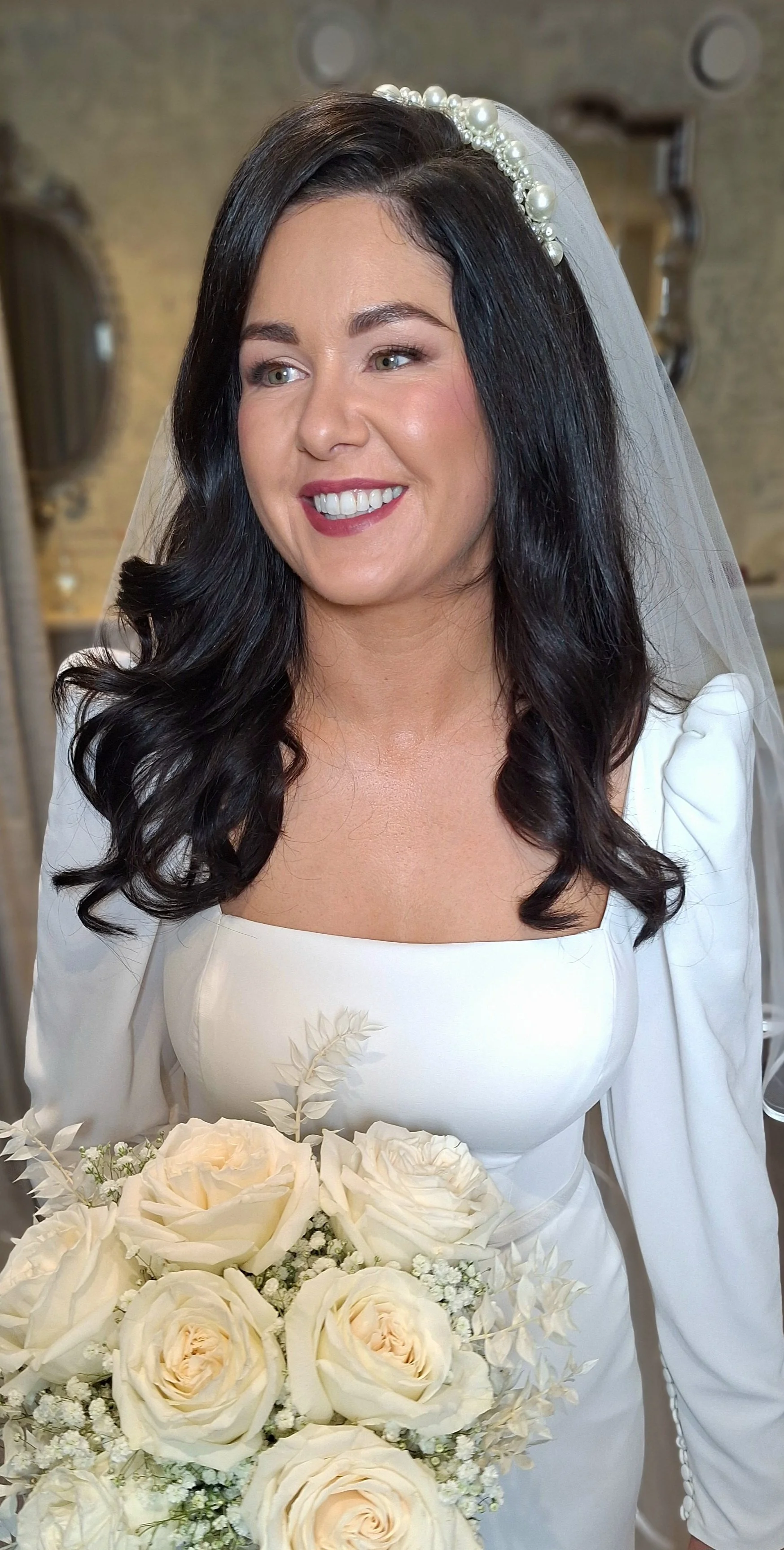 Christmas wedding Clanard Court Hotel, soft glam make up artist 