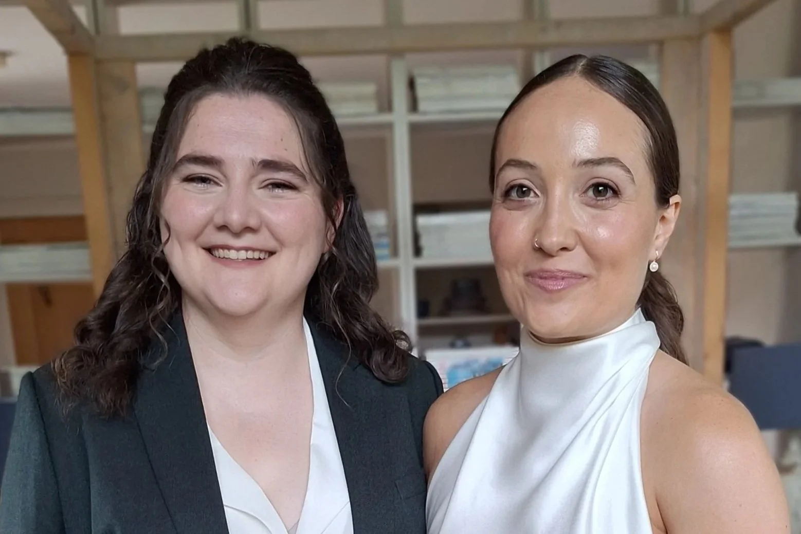 Two brides, Burtown House Athy Co.Kildare, Natural Make up non make up wearers, modern bridal looks