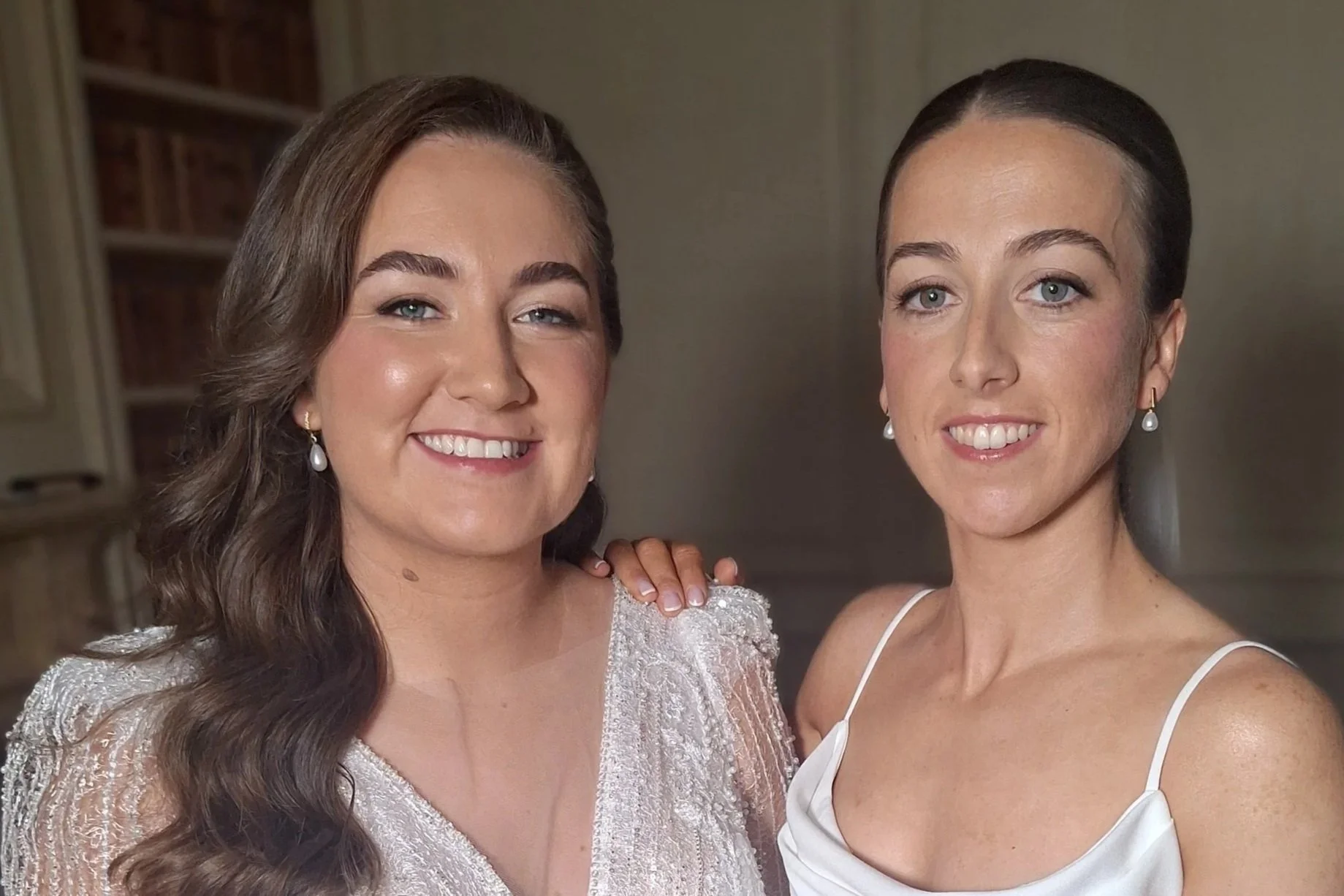 Two brides, cliff at Lyons, natural make up kildare 