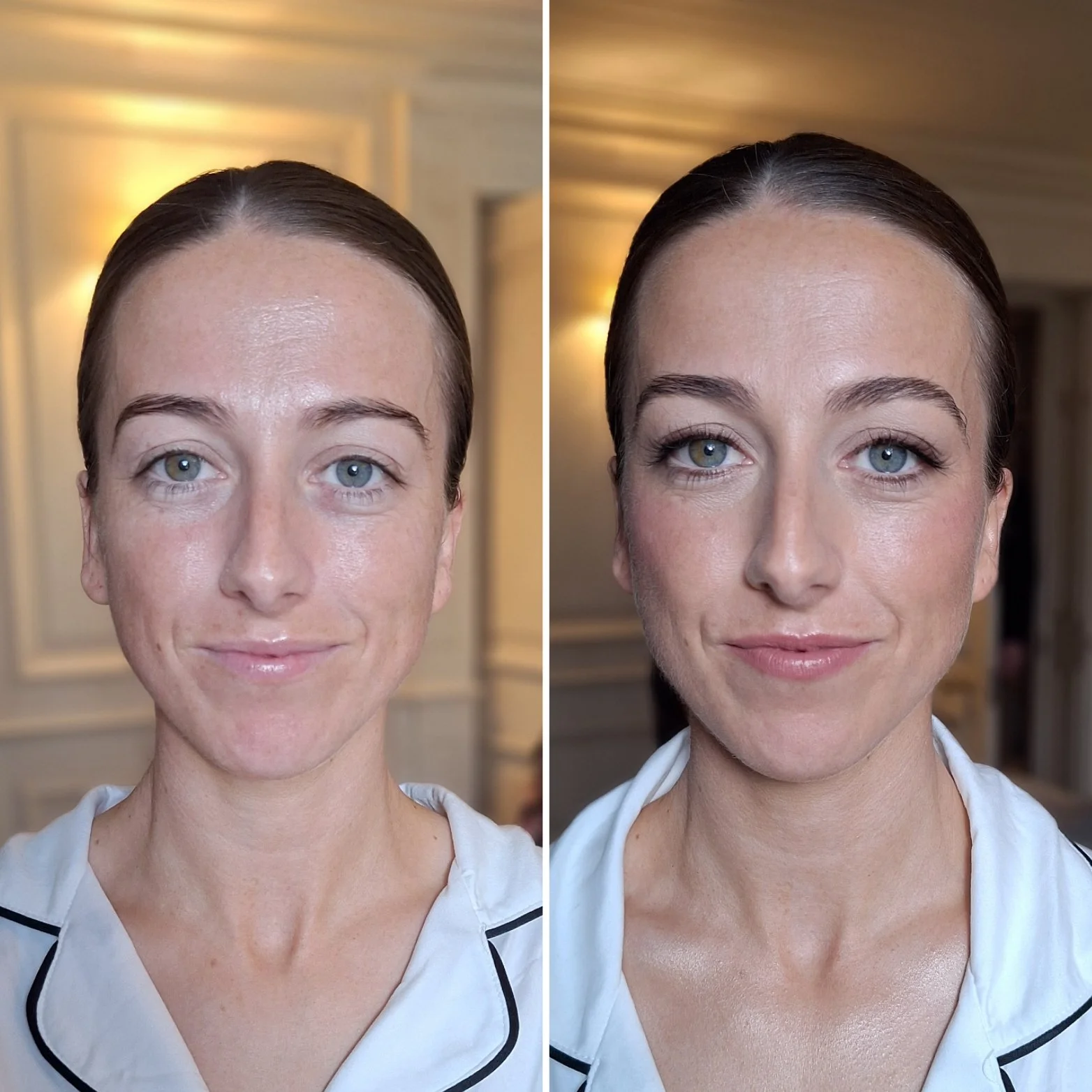 Very natural bridal make up transformation in the Cliff at Lyons Celbridge county Kildare 