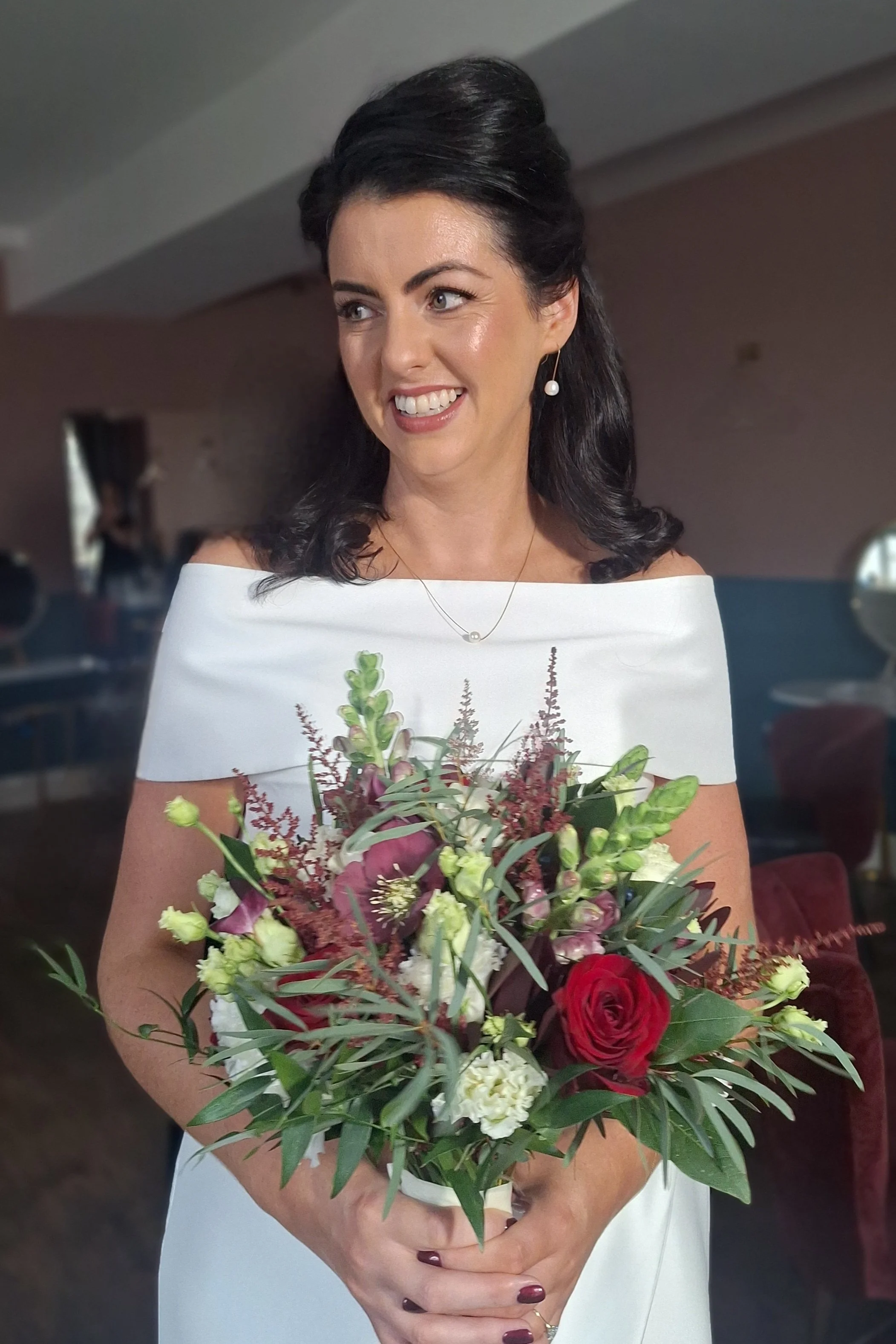 Christmas wedding, The abbey athy, glam make up artist, Natural wedding make up 