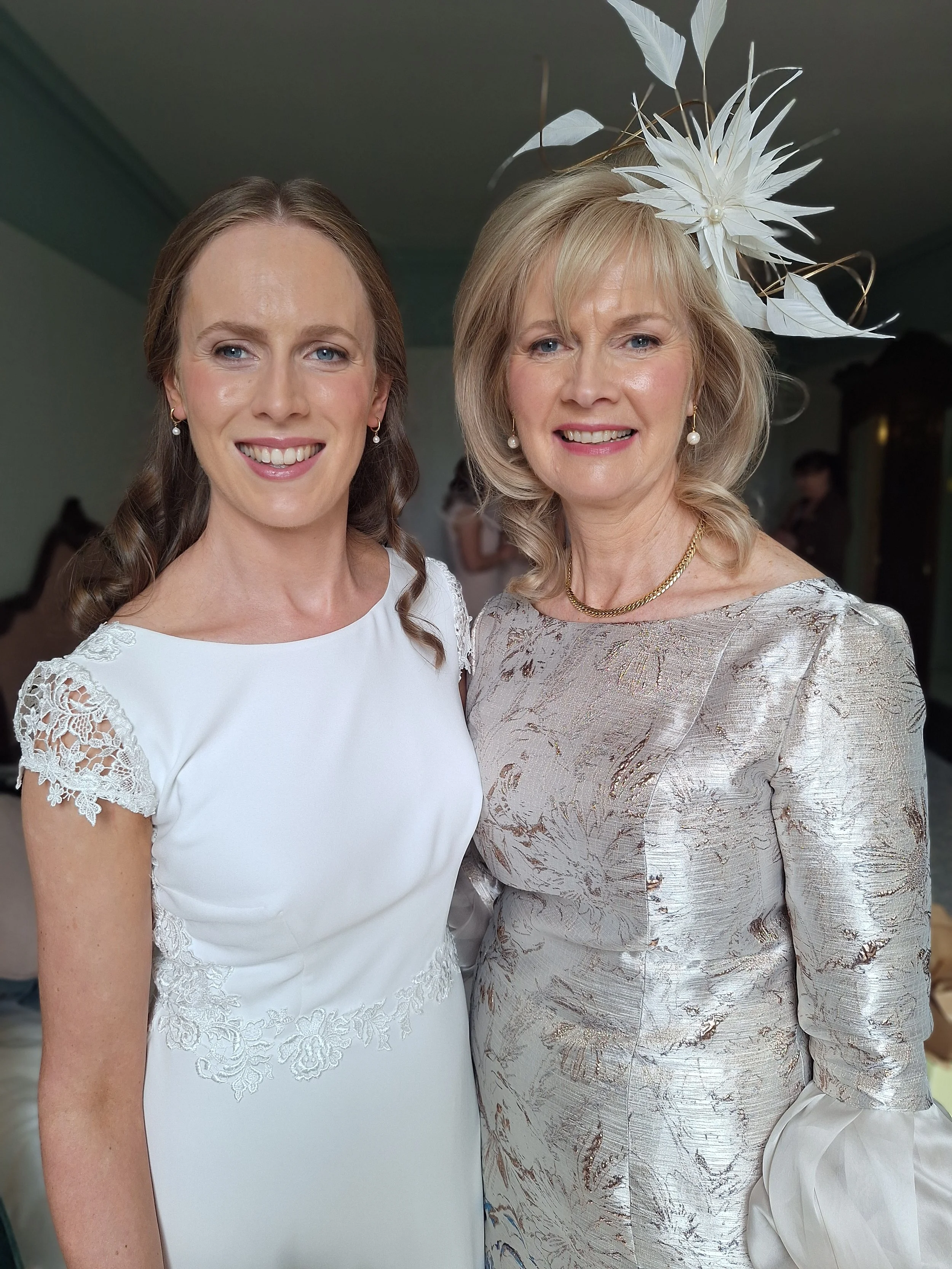 Natural mother of the bride and bridal make up Barberstown Castle