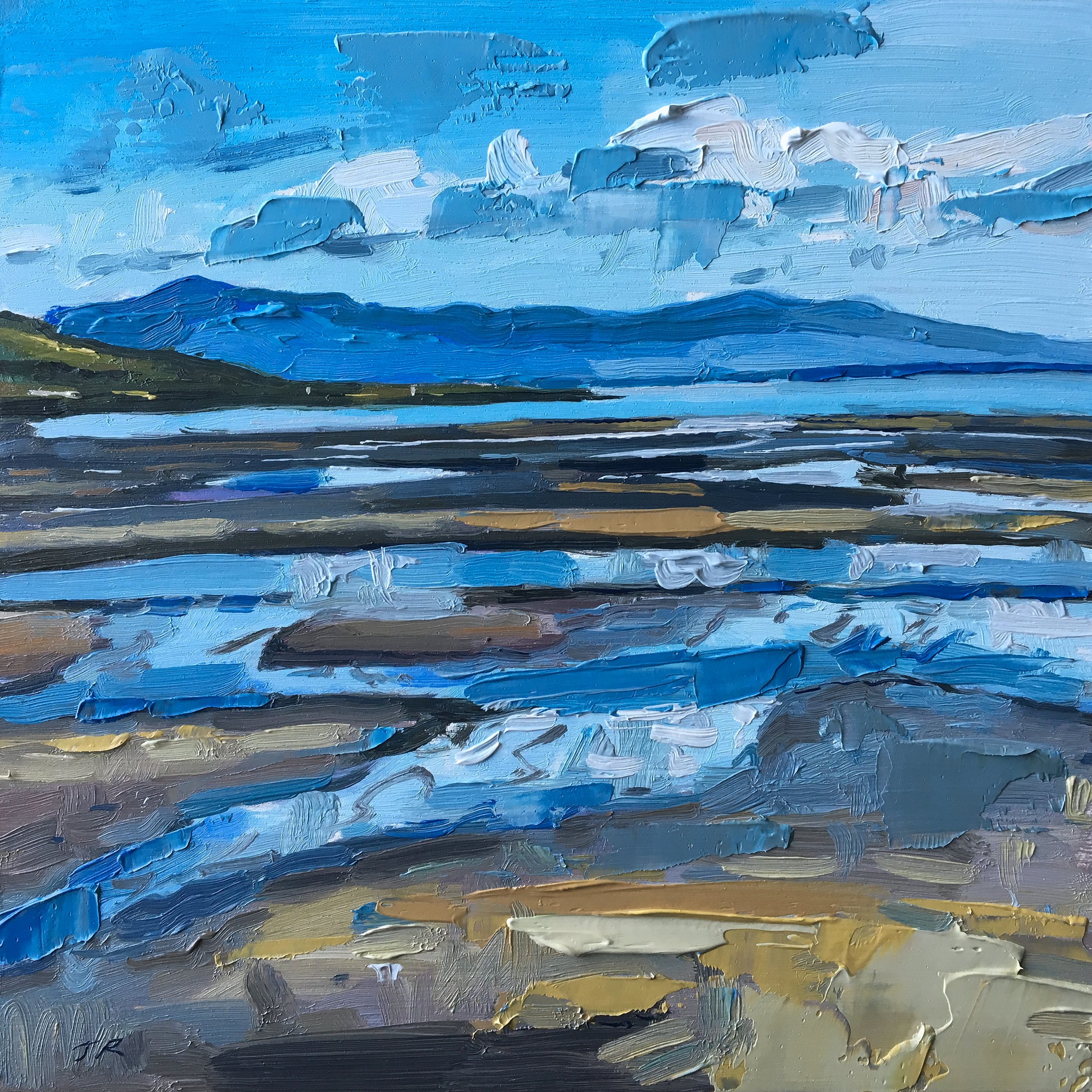 Ettrick Bay Shallows 8" x 8" oil on panel 200