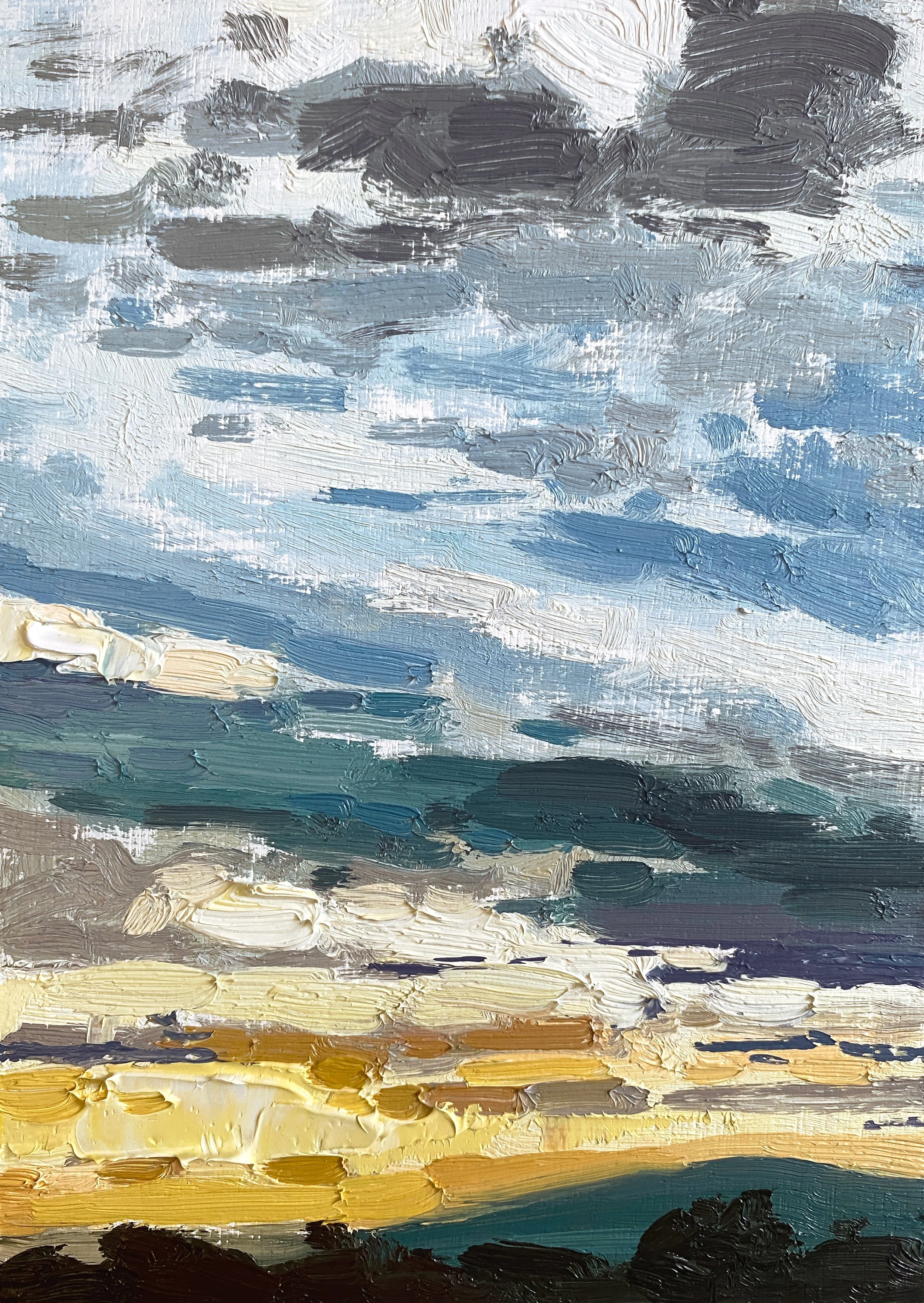 Sunset, 5" x 7" oil on panel £100