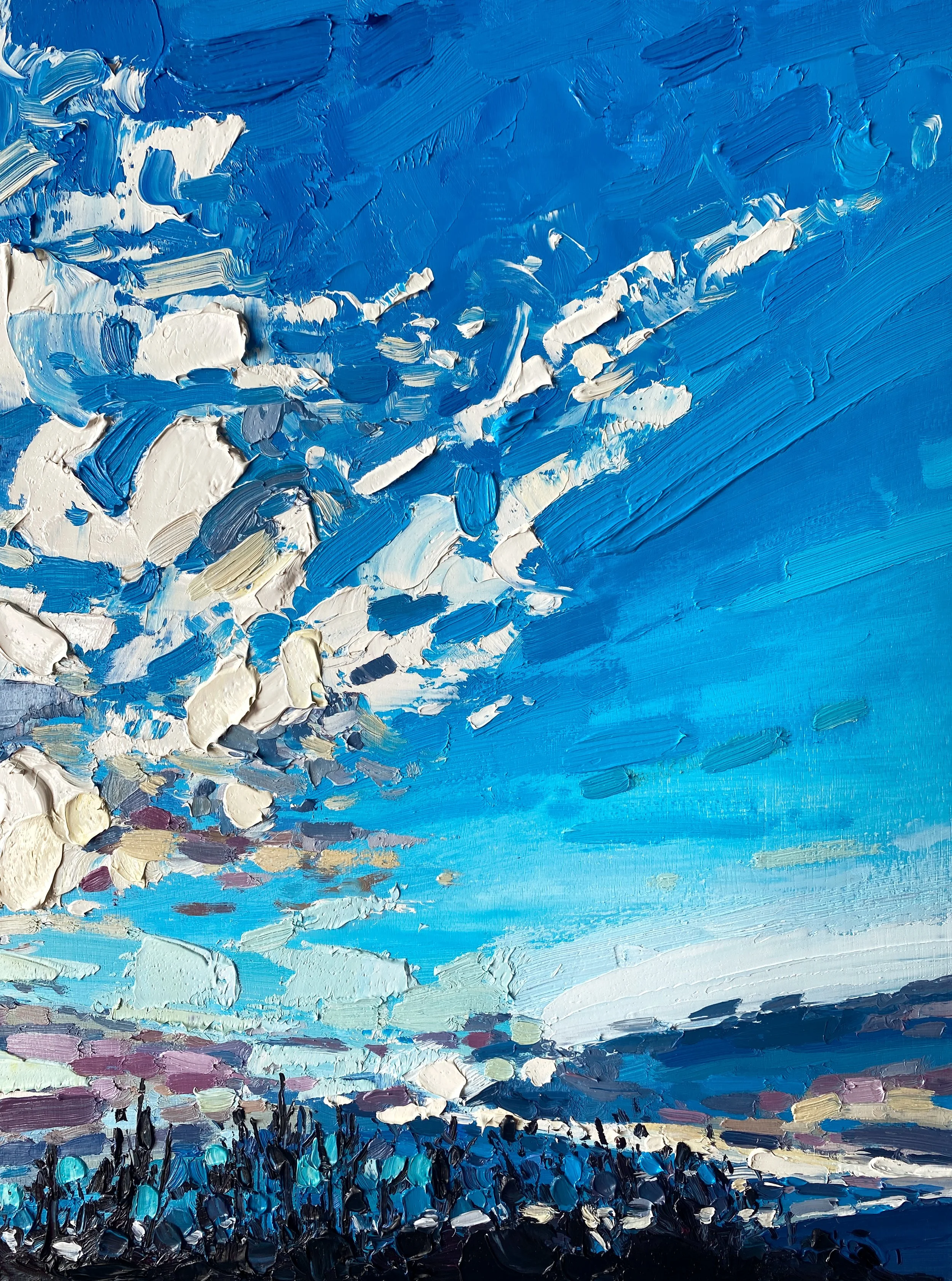 Winter Sky, 12" x 16" oil on panel £500