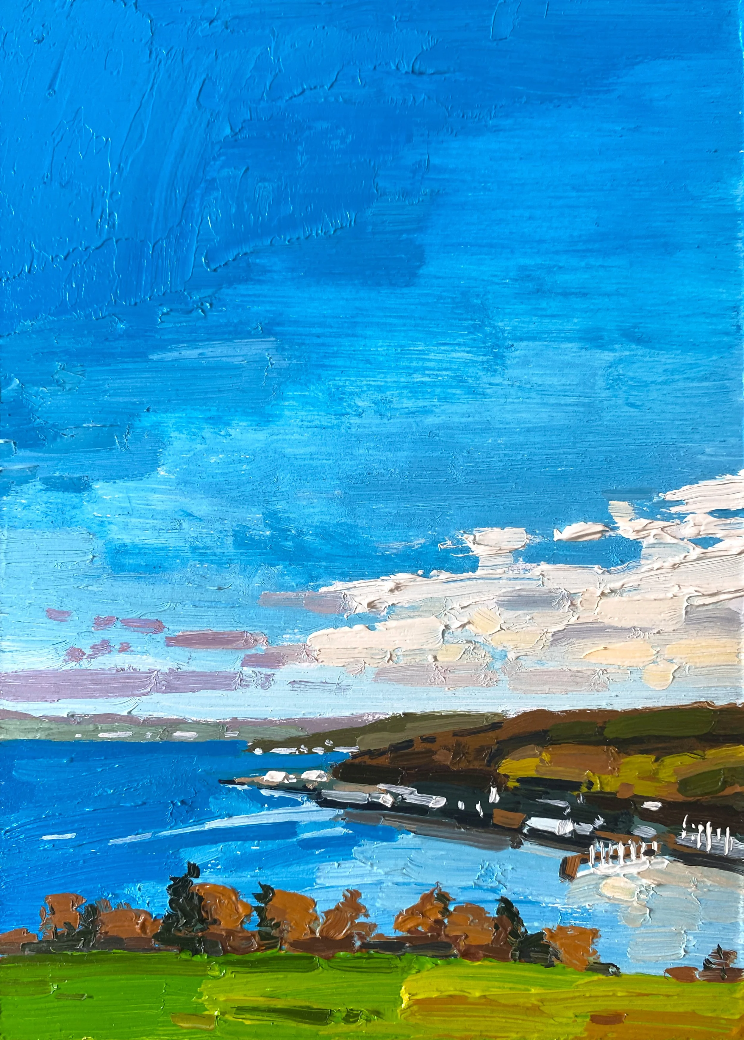 Port Bannatyne, 5 x 7 oil on panel £160