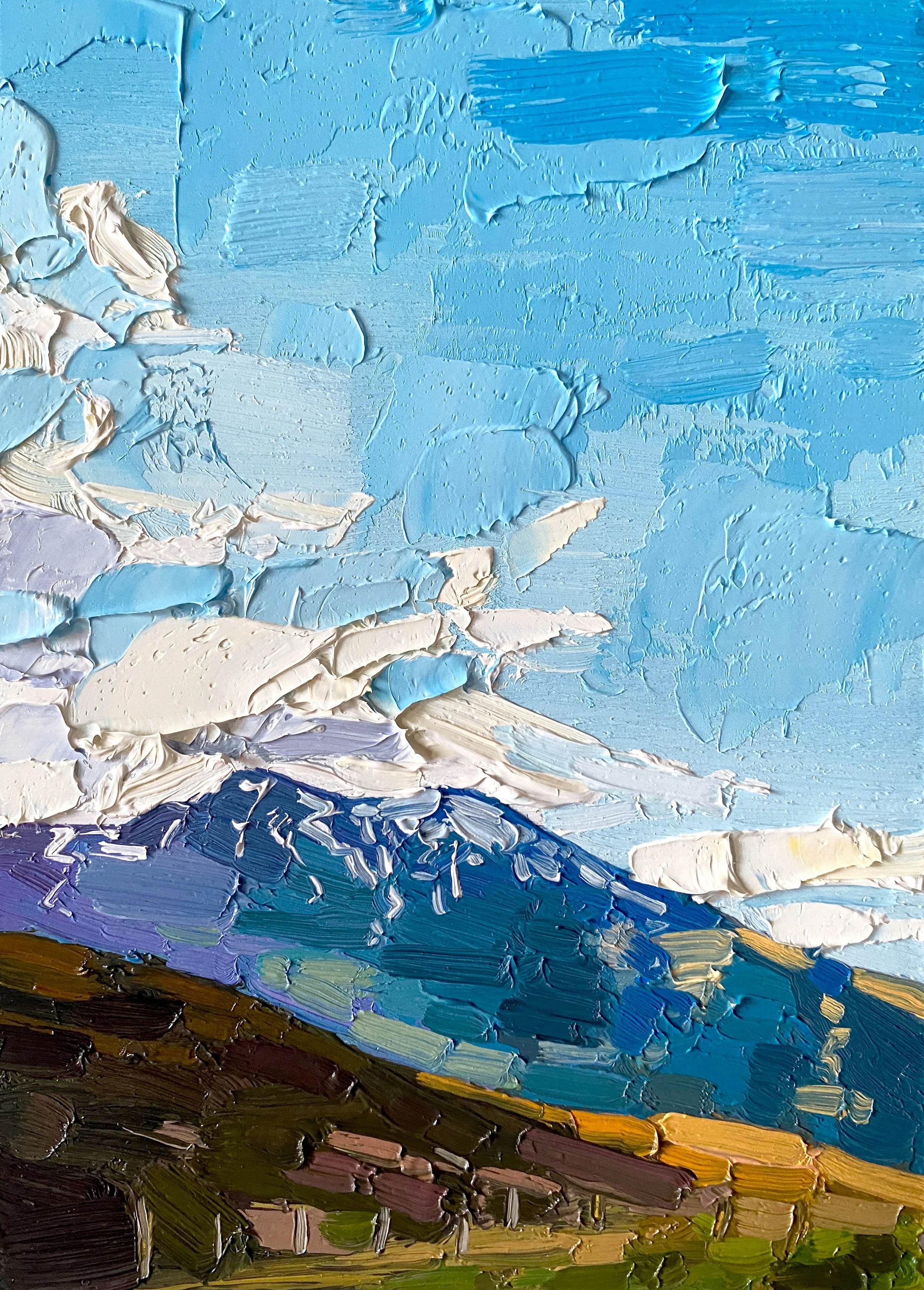 Towards The Peak, 5" x 7" oil on panel £100