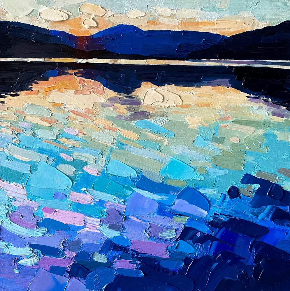 Colour And Light, Kames Bay 10" x 10" oil on Panel £400