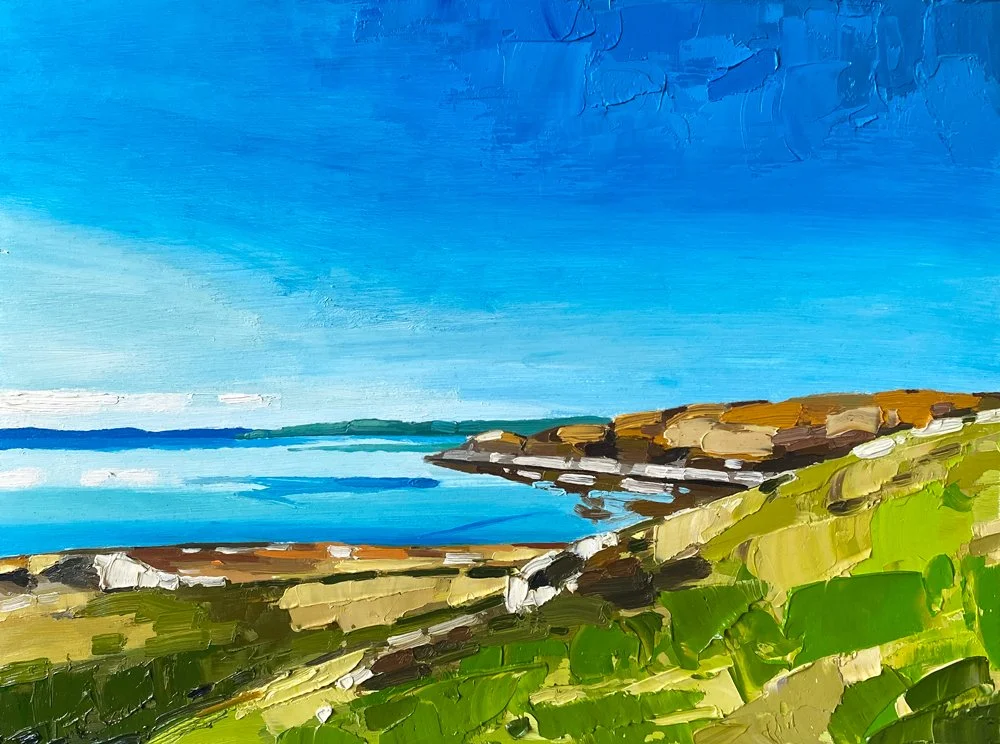 Summer Sky, Dunagoil 12" x 16" oil on panel £500