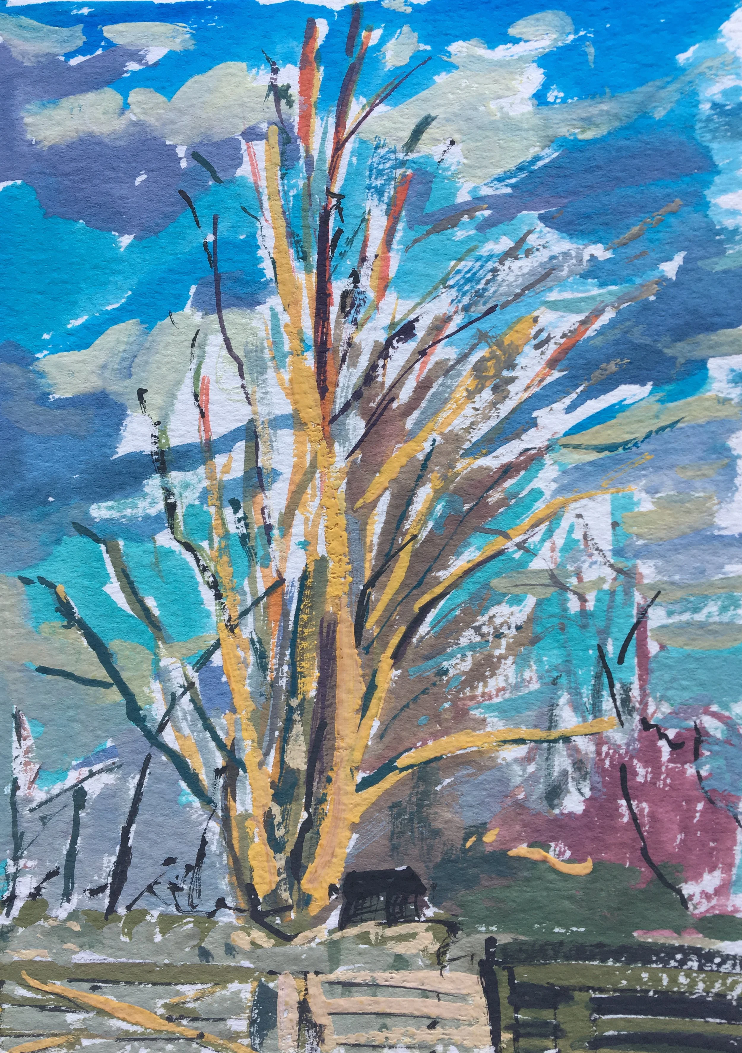 Port Woods #1, 5" x 7"  gouache on paper. £80