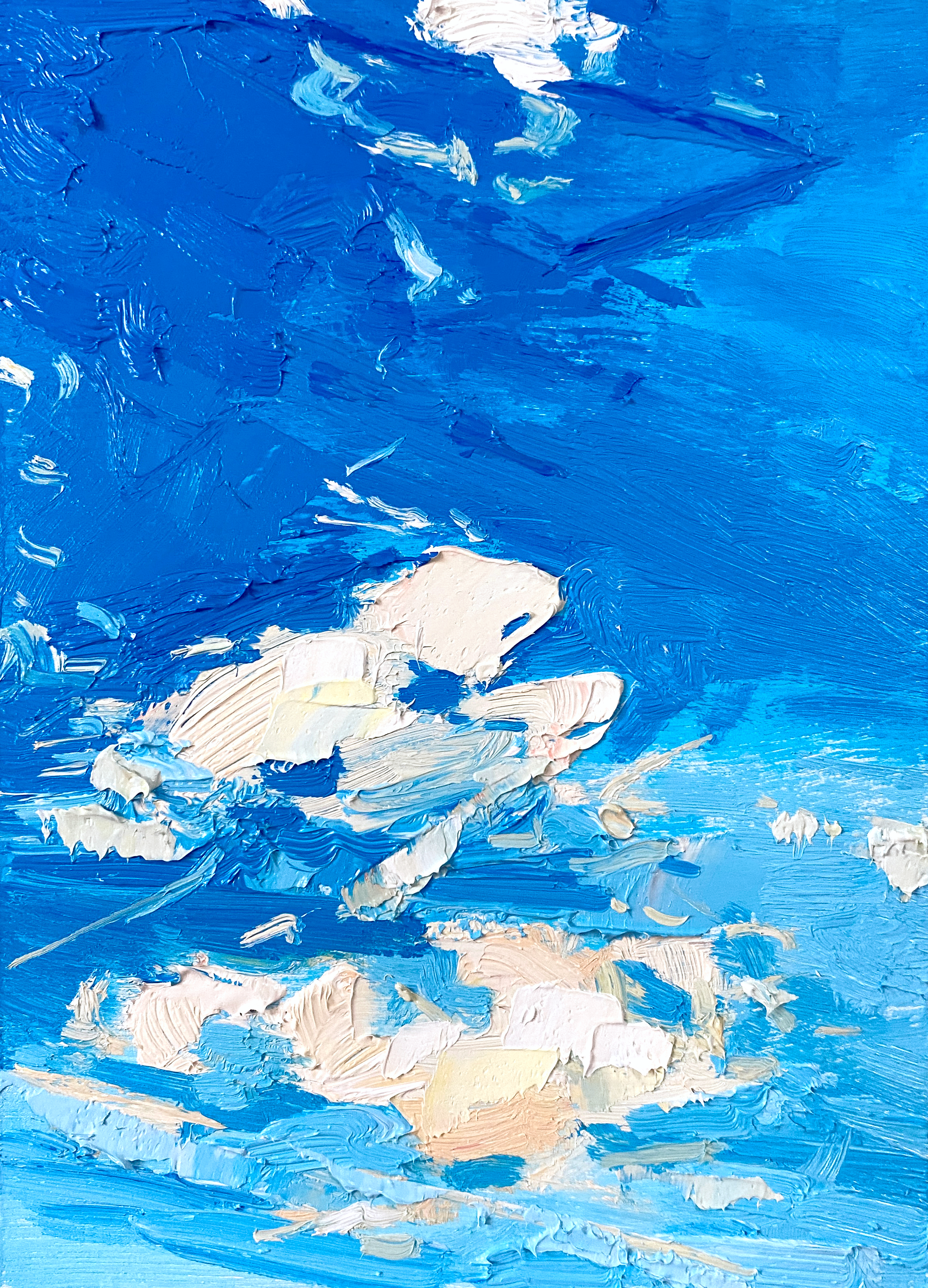 Cloud Study, 5" x 7" oil on panel £100