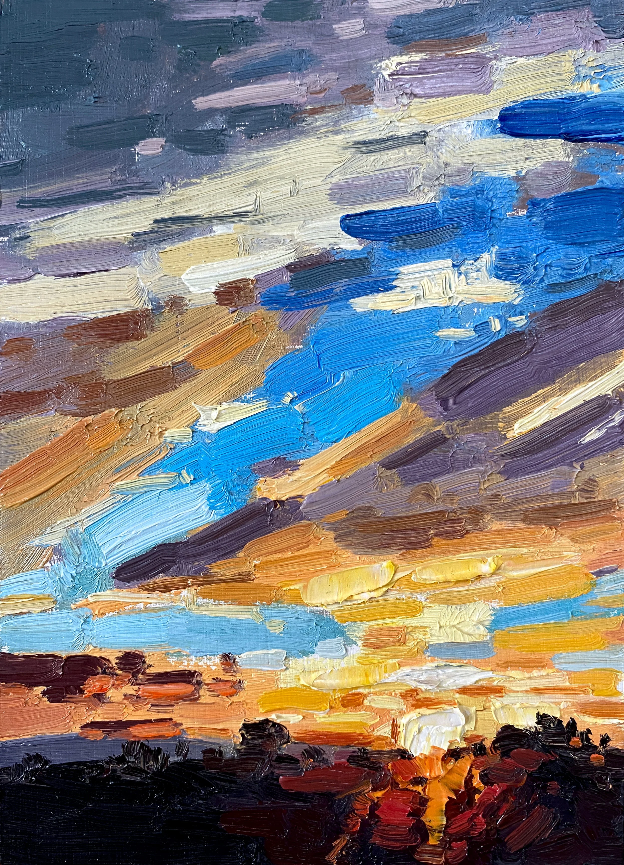 Sundown, 5" x 7" oil on panel £100