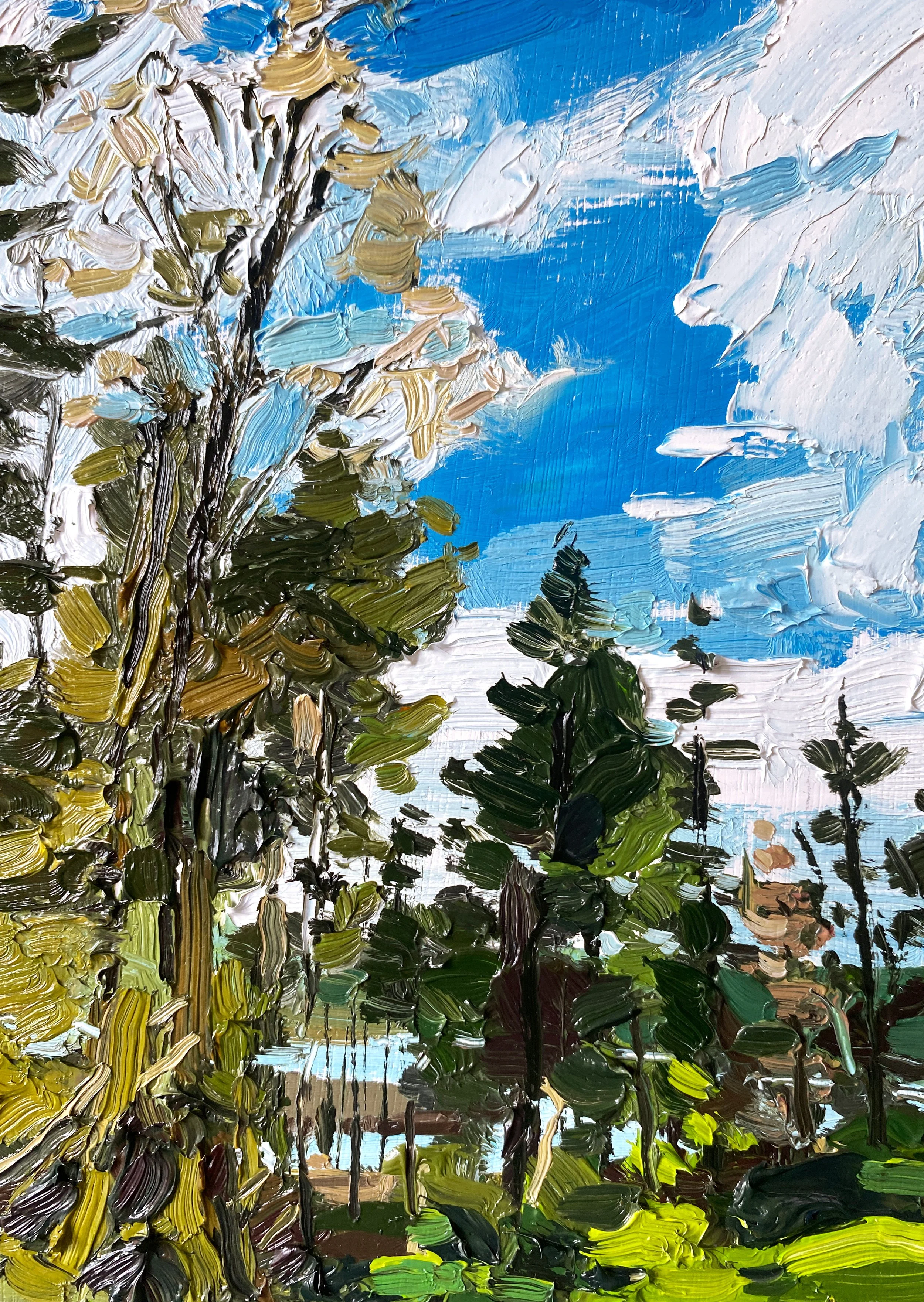Wind Through The Trees, 5" x 7" oil on panel £160