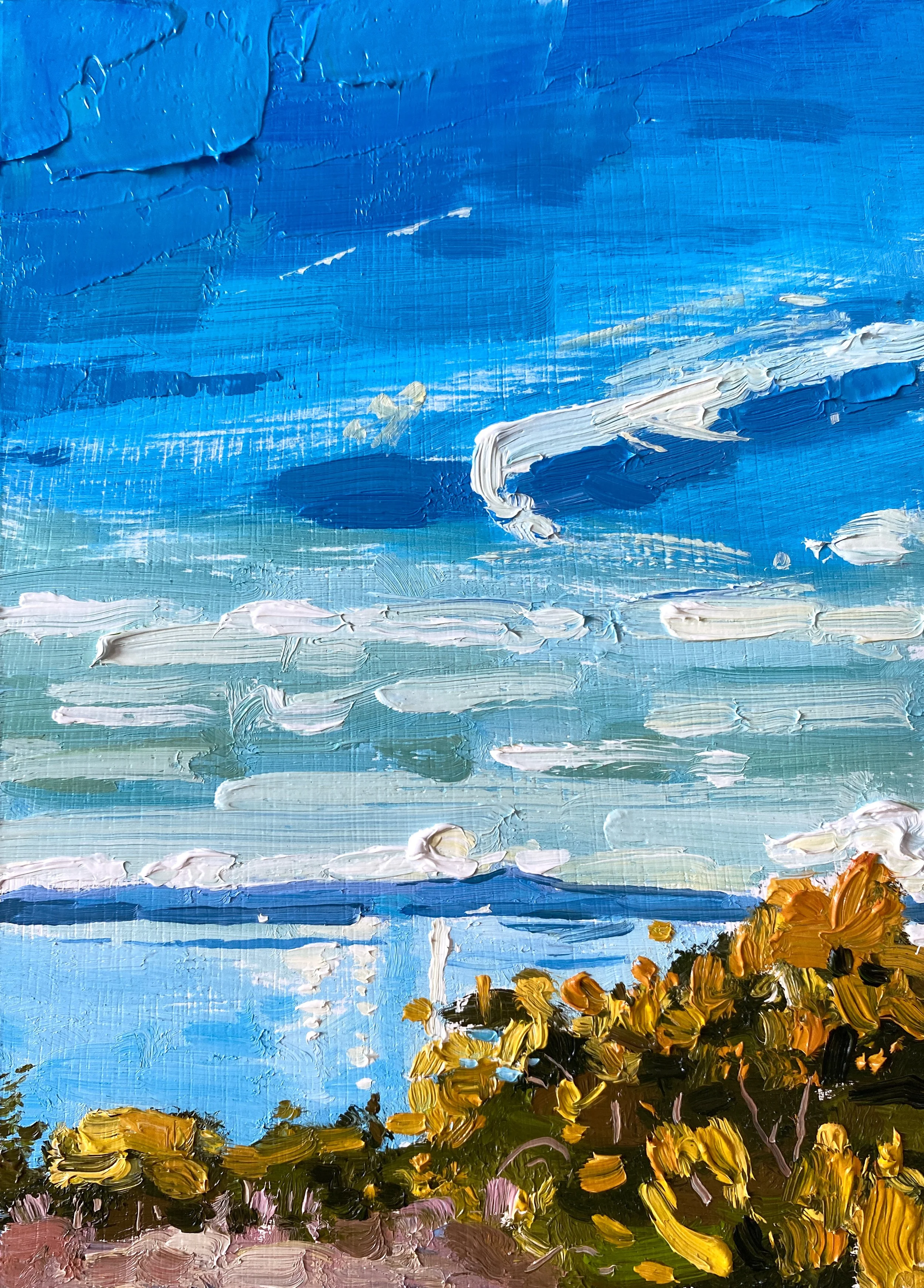 Bute From Arran oil on panel 5" x 7" £160