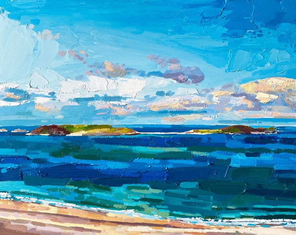 Summer Sky, Rabbit Islands 16" x 20" oil on panel £700