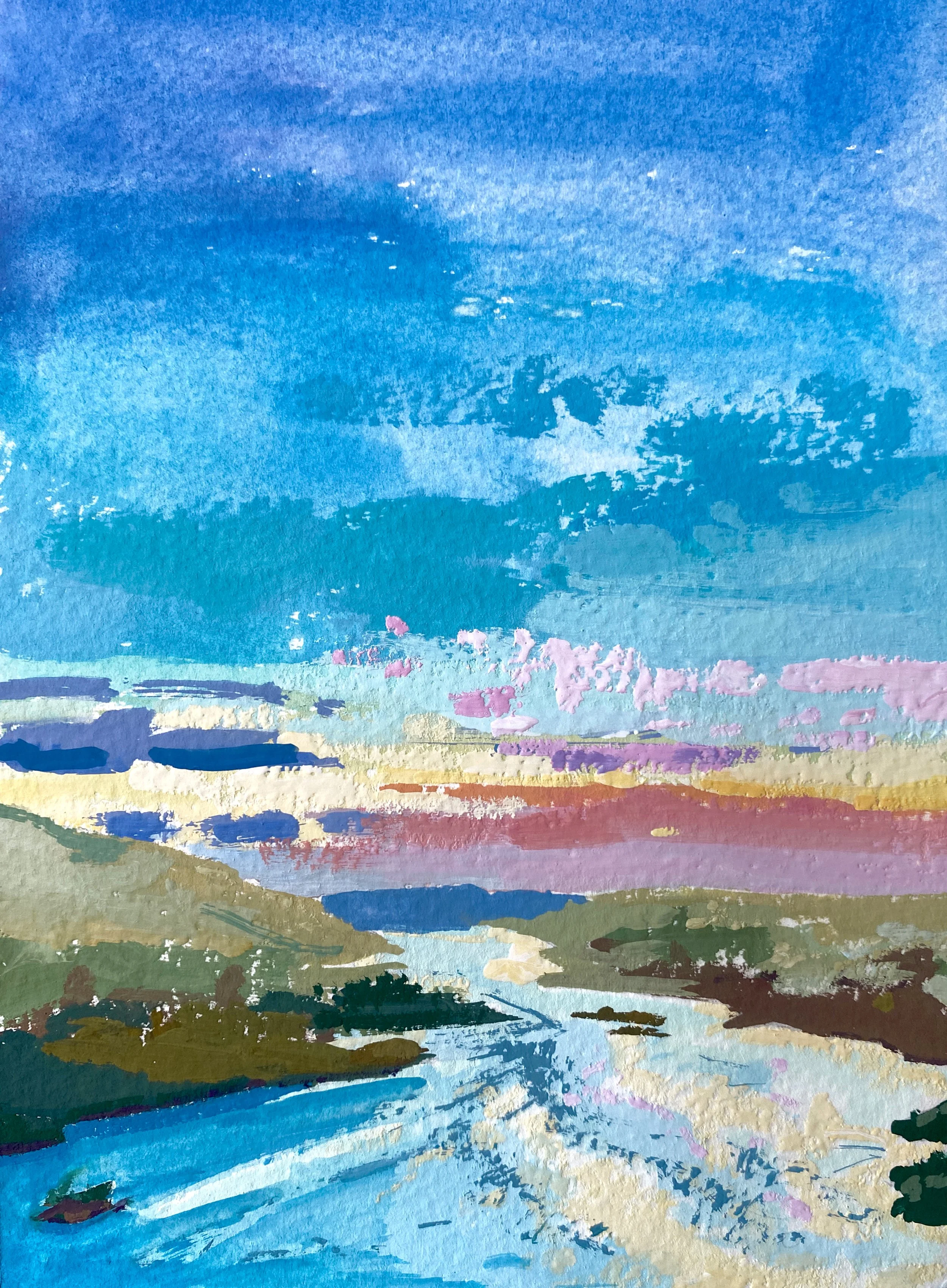 Kyles Of Bute, 5" x 7"  Gouache on paper - Contact The Castle Gallery, 13 High Street, Rothesay, Isle Of Bute, PA20 9AS. info@thecastlegallery.com