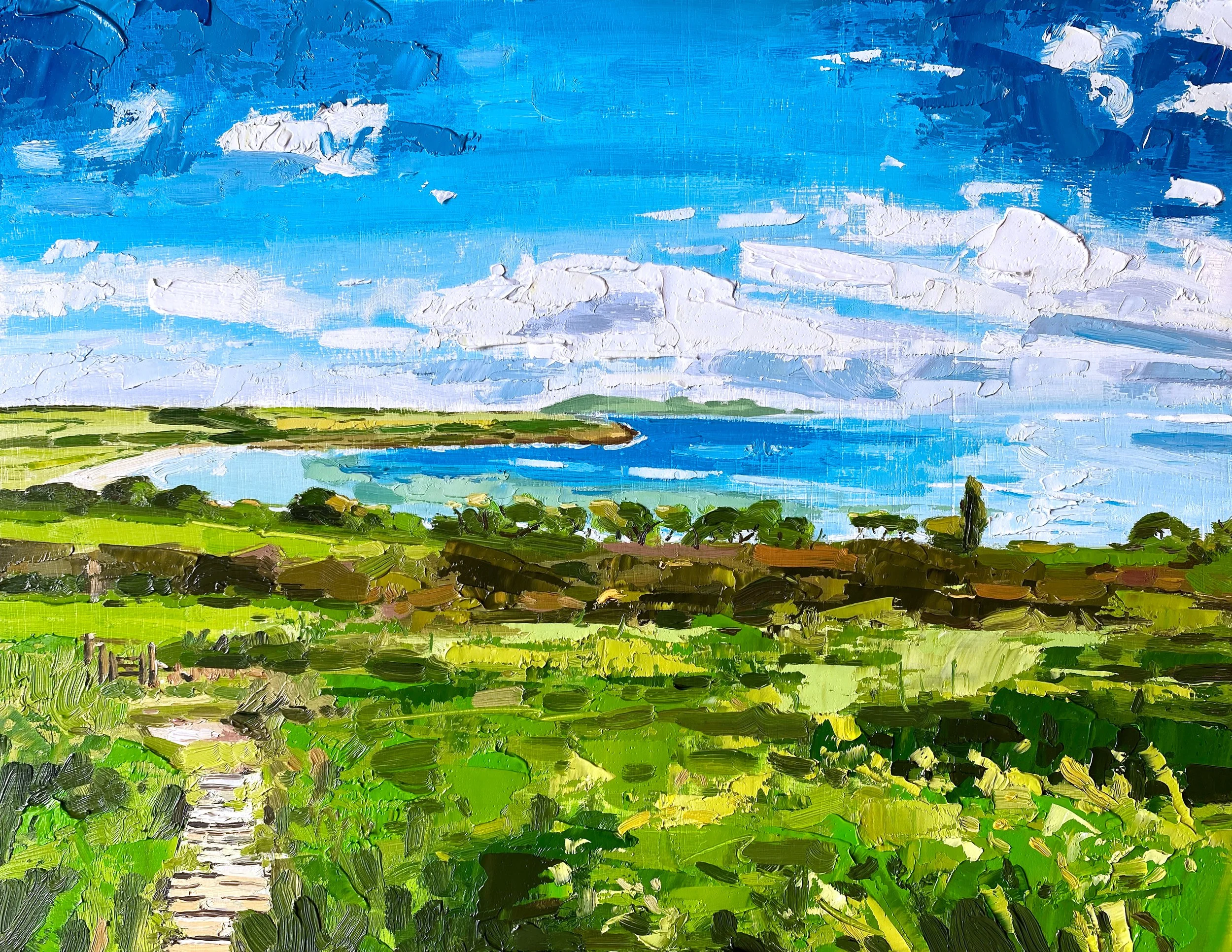 Summer Breeze, Scalpsie Bay, 14" x 18" oil on panel. £600