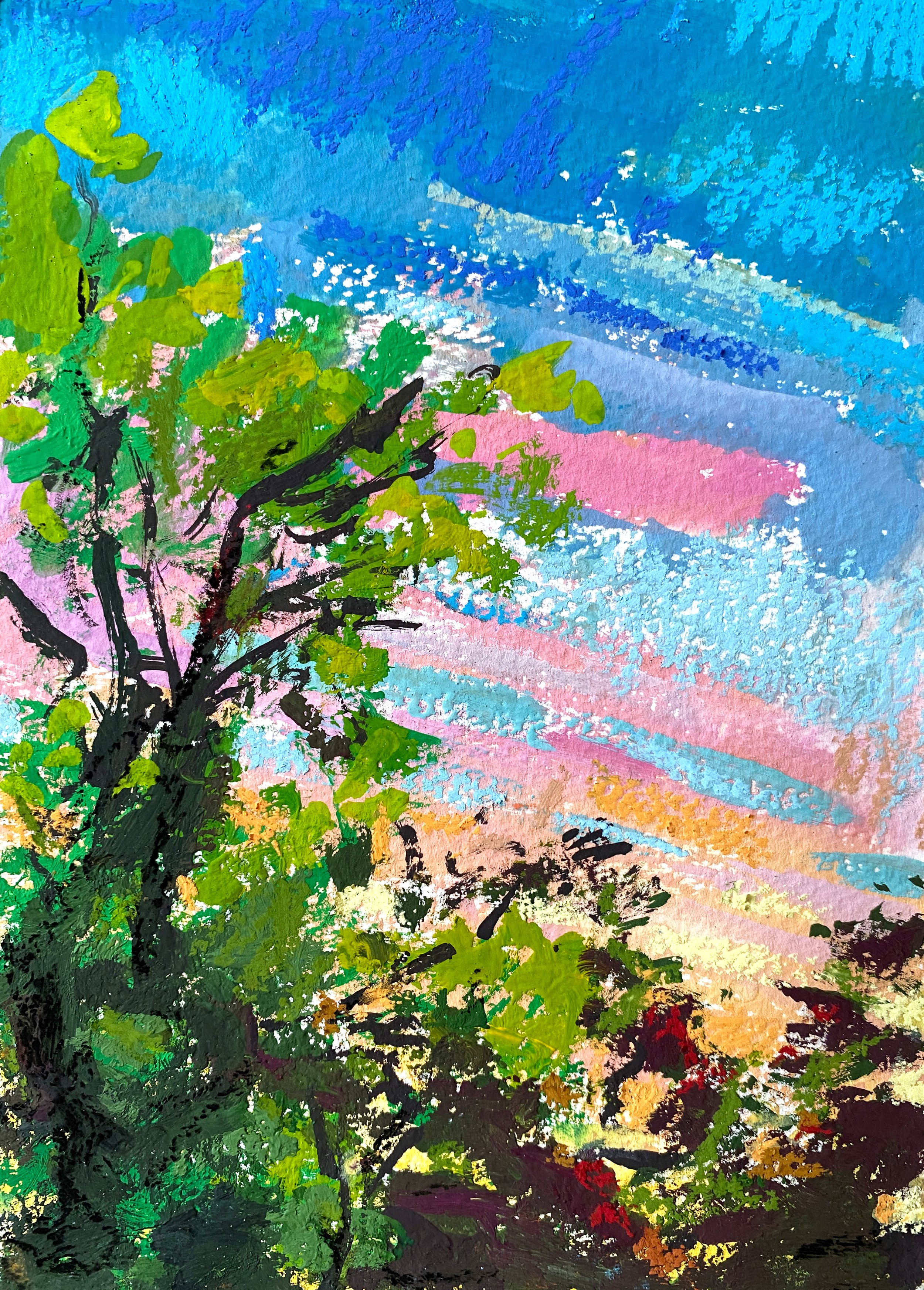 Sunset Pastels, 5" x 7"  Mixed Media on paper. £80