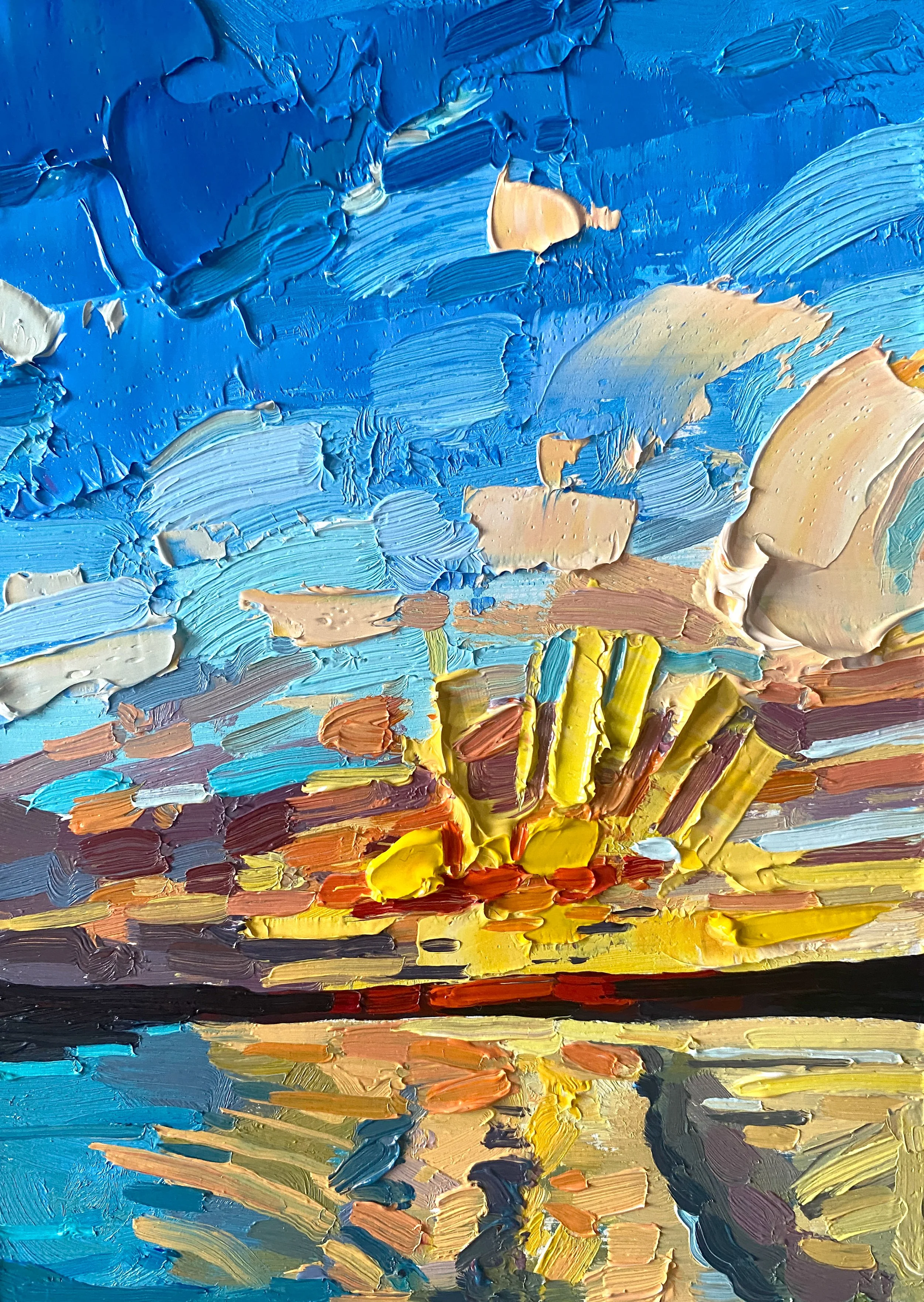 Ferry Home, 5" x 7" oil on panel £160